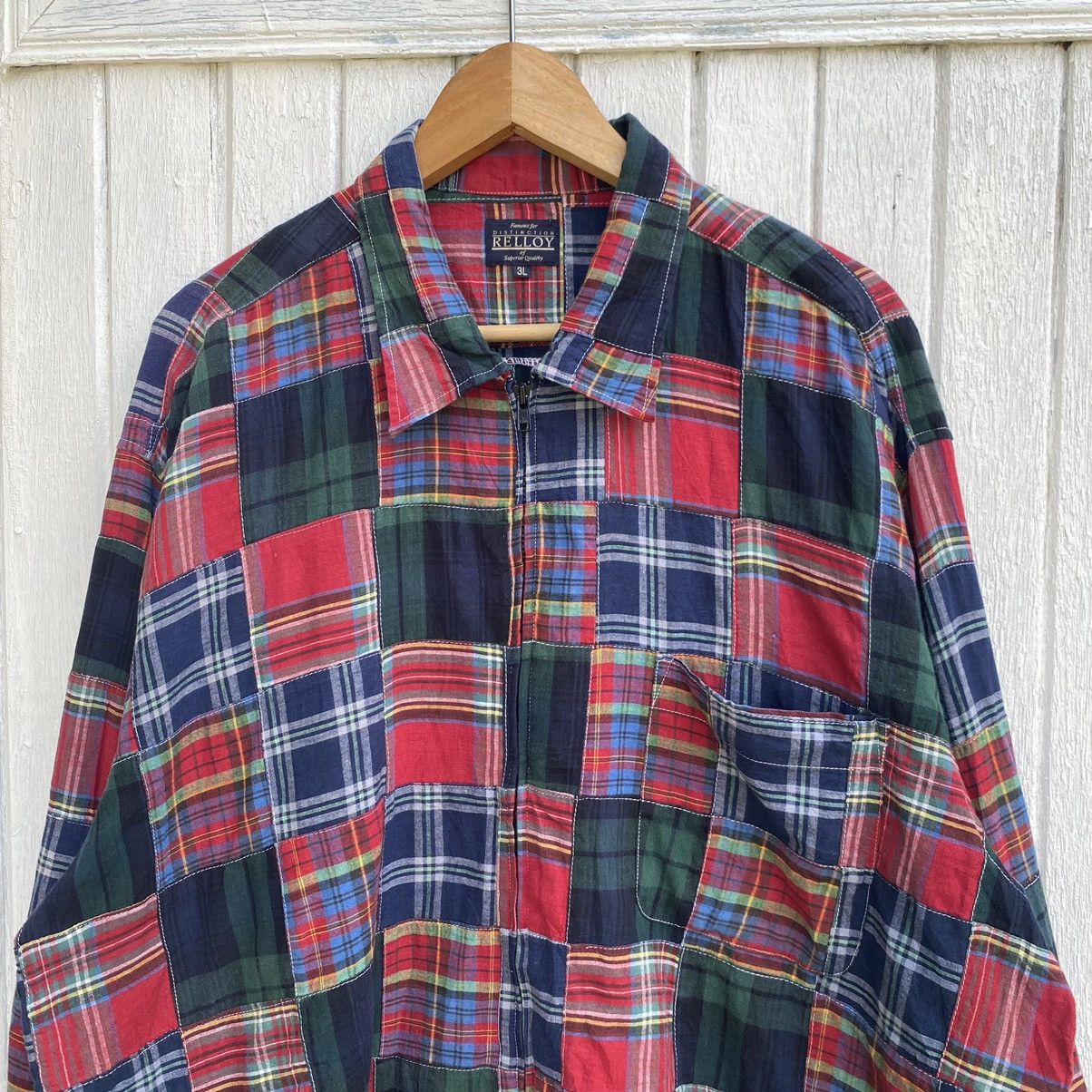 Japanese Brand Rare Vintage Relloy Japanese Brand Patchwork Zipper Up Size US XXL / EU 58 / 5 - 2 Thumbnail