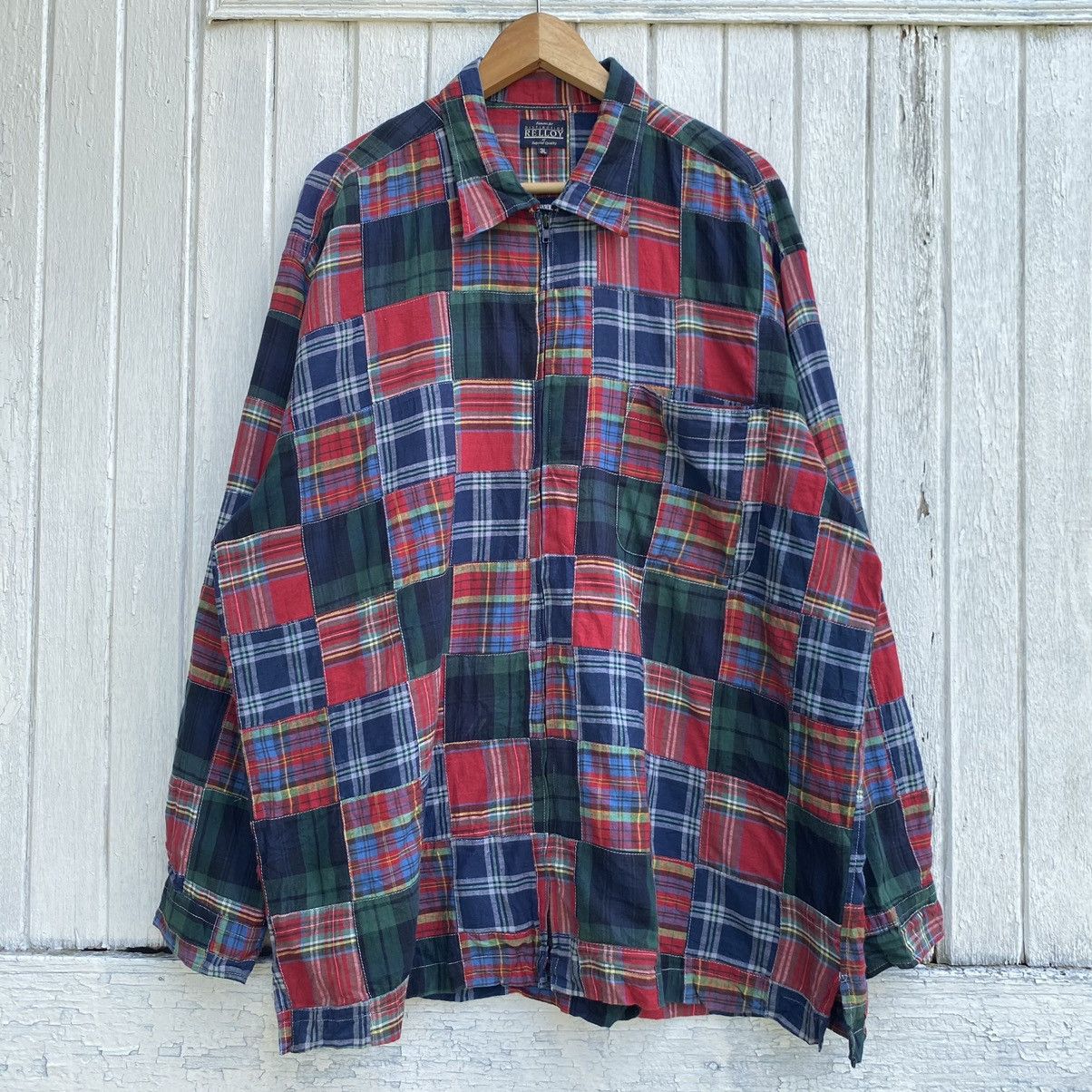 Japanese Brand Rare Vintage Relloy Japanese Brand Patchwork Zipper Up Size US XXL / EU 58 / 5 - 1 Thumbnail