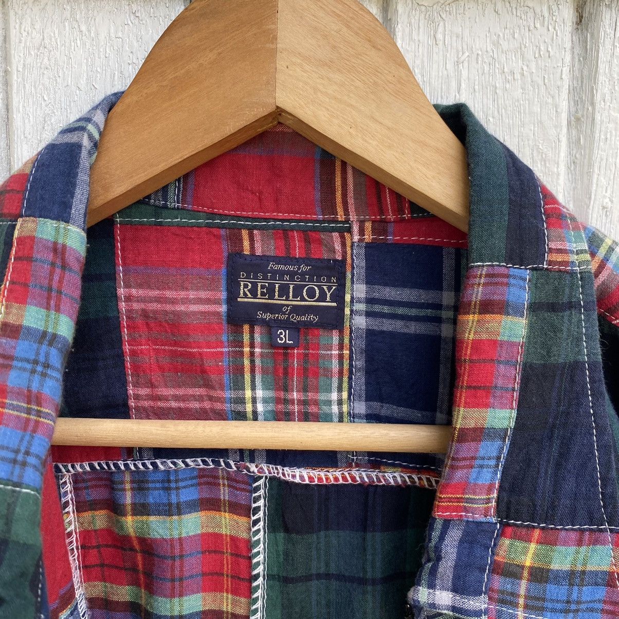 Japanese Brand Rare Vintage Relloy Japanese Brand Patchwork Zipper Up Size US XXL / EU 58 / 5 - 6 Thumbnail