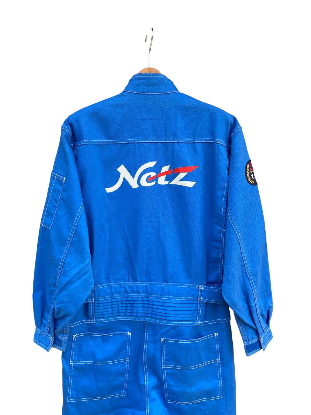 image of Overalls x Racing Vintage Toyota Netz Overall Jumpsuit in Blue, Men's (Size 36)