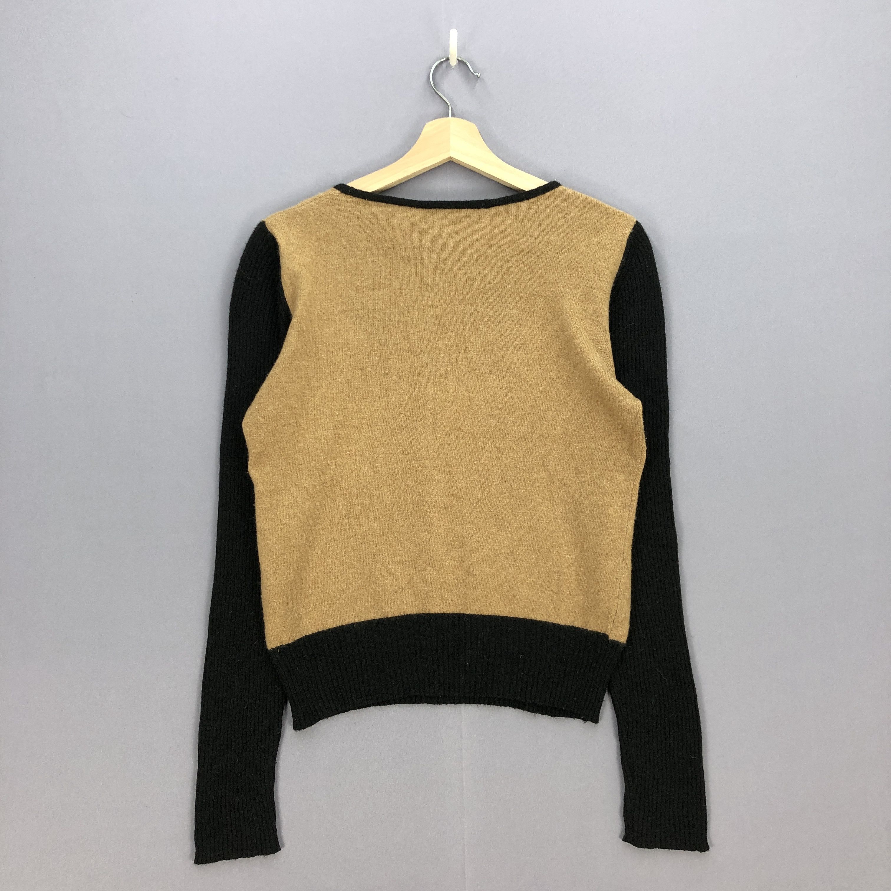 Aran Isles Knitwear × Other Vintage Nude Knit Sweatshirt Beige Knitwear | BS20298. Size XS / US 0-2 / IT 36-38 - 2 Thumbnail
