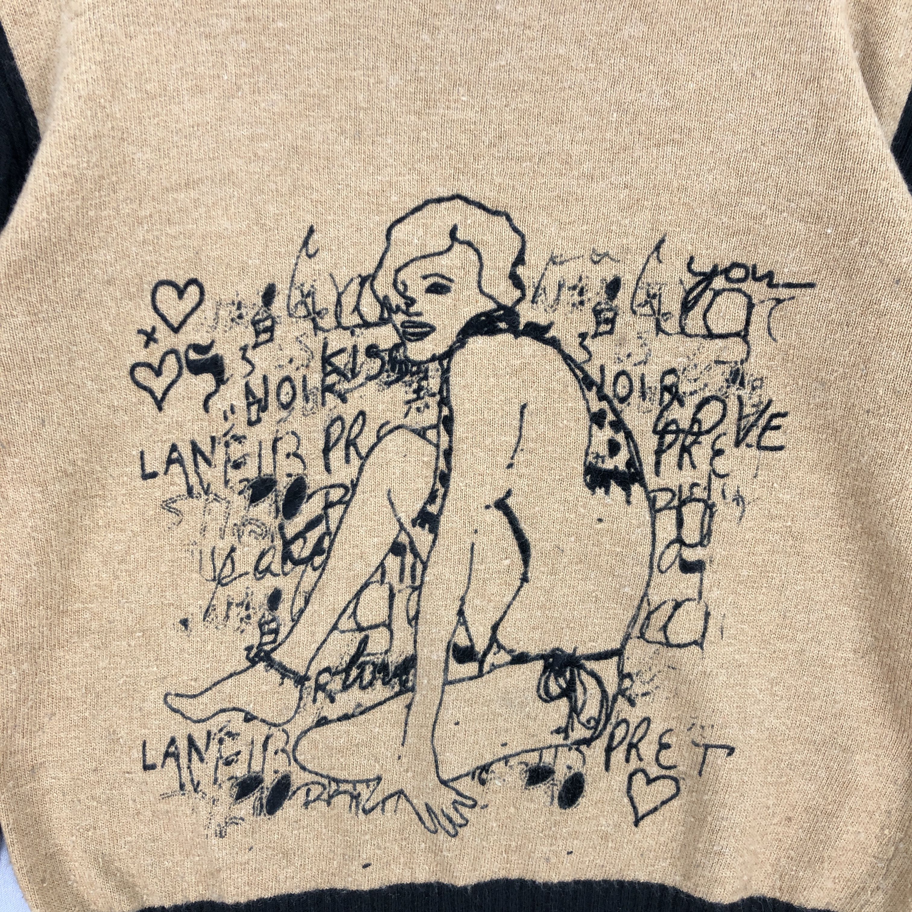 Aran Isles Knitwear × Other Vintage Nude Knit Sweatshirt Beige Knitwear | BS20298. Size XS / US 0-2 / IT 36-38 - 3 Thumbnail