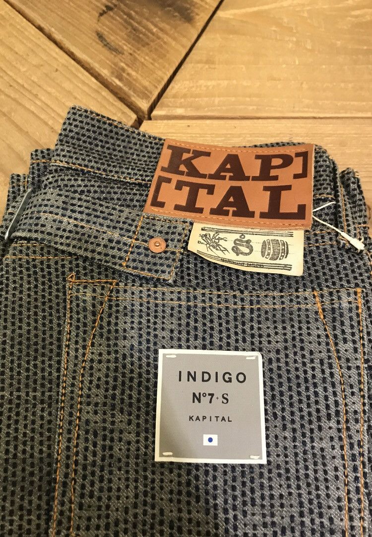 Kapital × Kapital Kountry Kapital Century Denim Indigo No 7S 5p Monkey Cisco- Stone Size US 28 / EU 44 - 9 Thumbnail