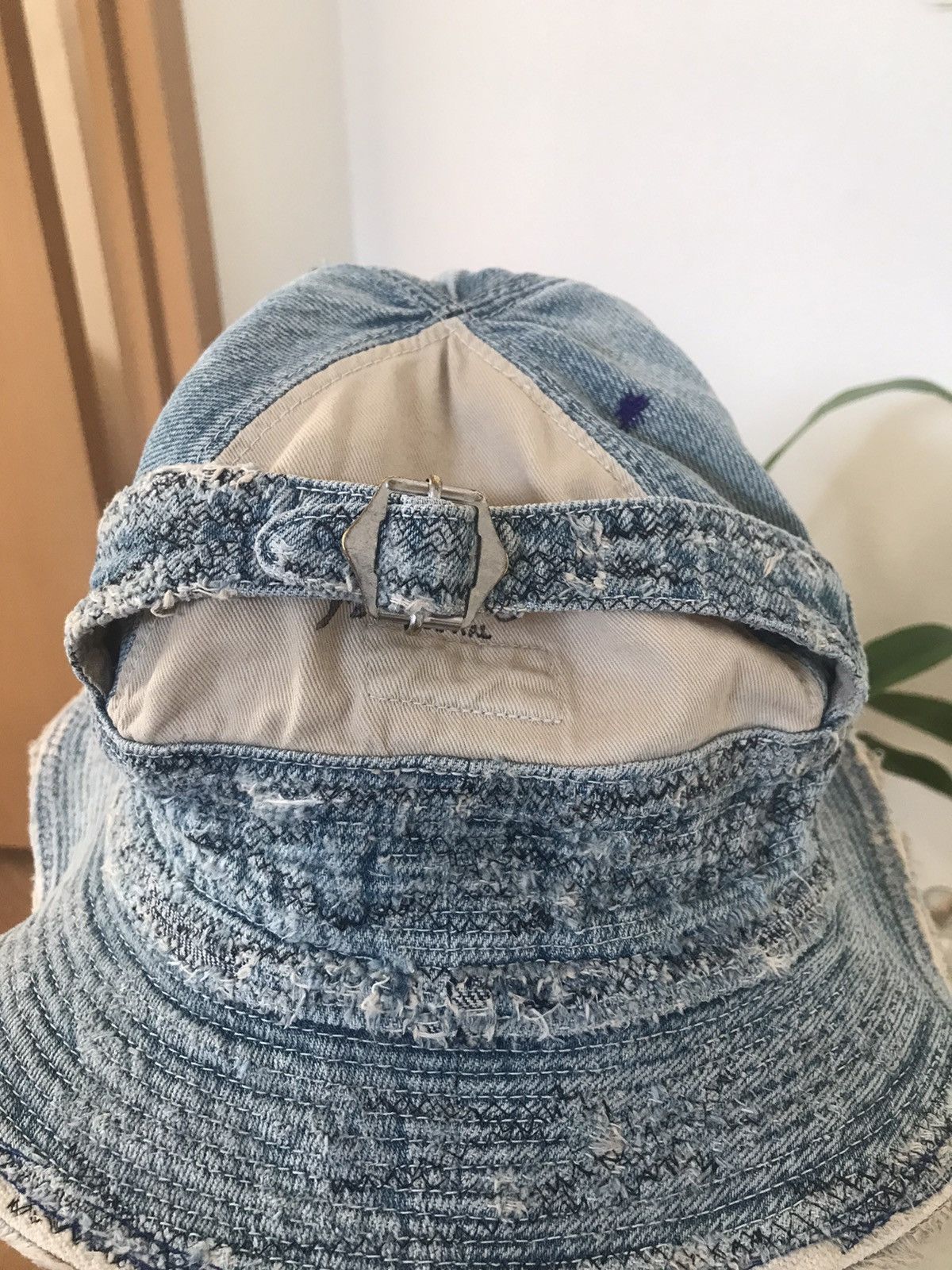 Kapital × Kapital Kountry 11.5oz Denim Old Man And Sea Bucket Hat (Crash Remake). Size ONE SIZE - 12 Thumbnail