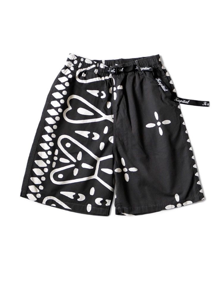 Kapital × Kapital Kountry Comb Humongo Cross Pattern Easy Shorts Size US 36 / EU 52 - 1 Thumbnail