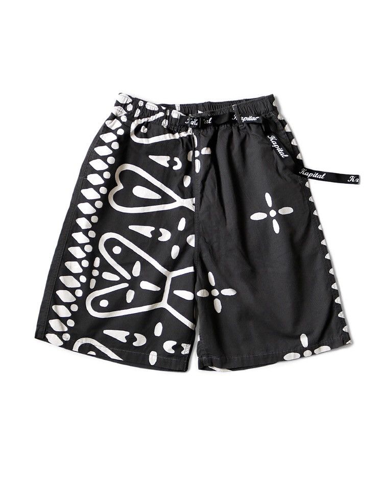 Kapital × Kapital Kountry Comb Humongo Cross Pattern Easy Shorts Size US 36 / EU 52 - 3 Thumbnail