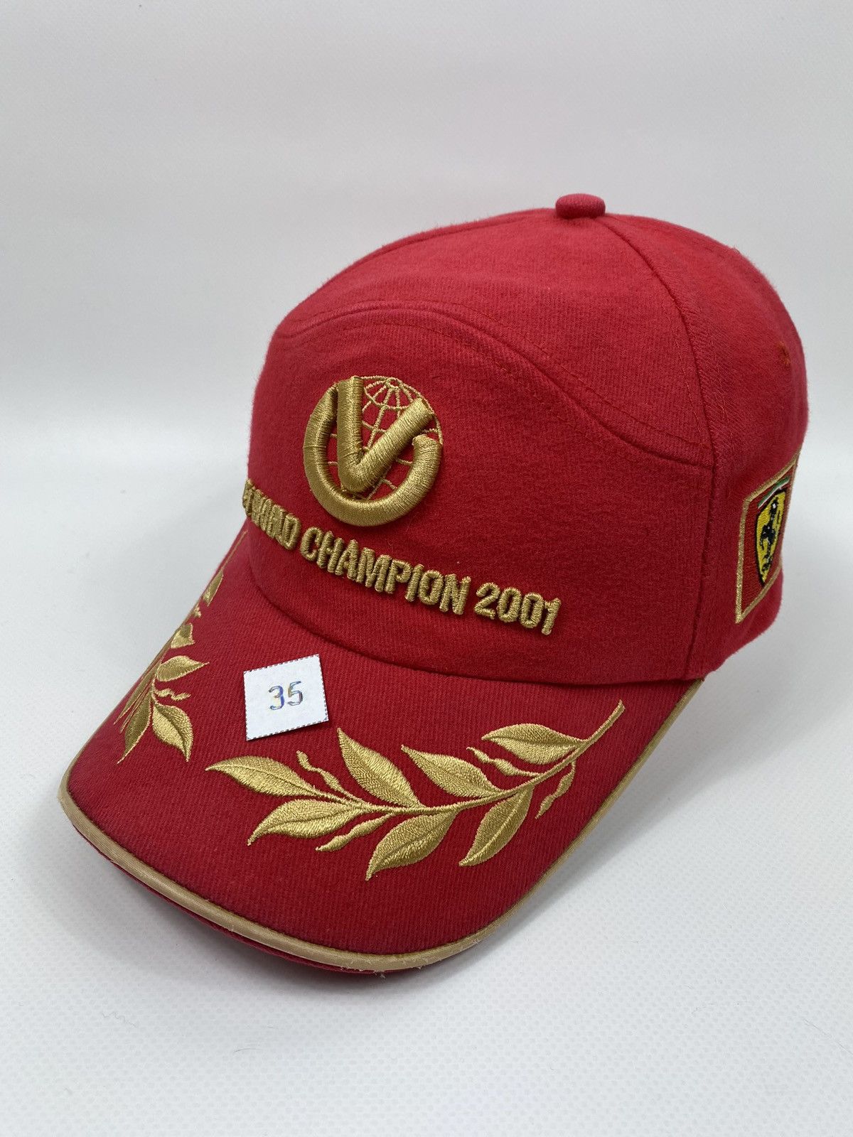Ferrari 🔥LASTDROP🔥#35 2001 Michael Schumacher World Champion 1 Cap Size ONE SIZE - 2 Thumbnail