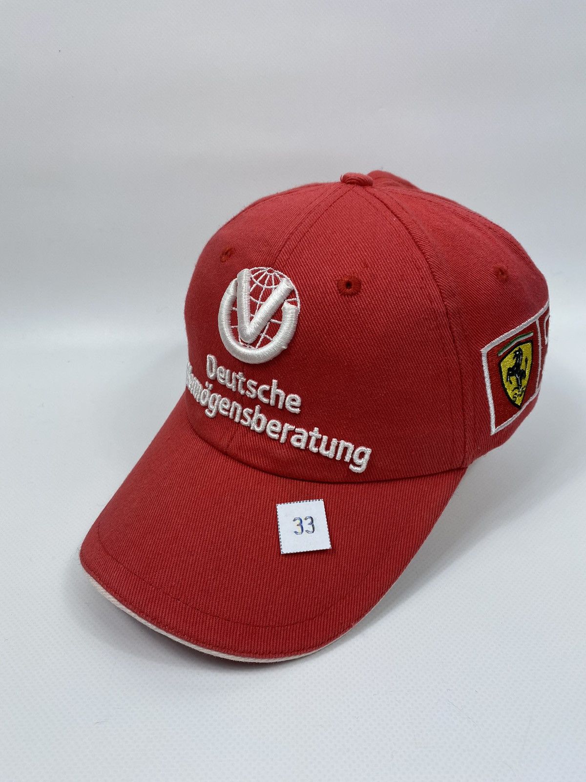 Ferrari 🔥LASTDROP🔥#33 2000 Michael Schumacher 3 Red Hat Cap Size ONE SIZE - 2 Thumbnail
