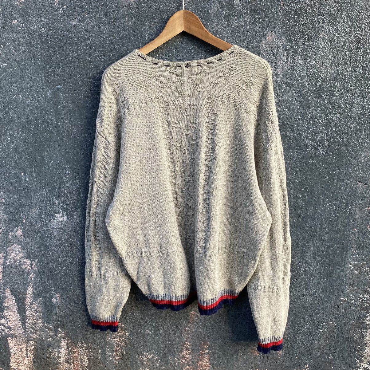 ABAHOUSE Thrashed Vintage Abahouse ERD GRUNGE LGB KNITWEAR Size US L / EU 52-54 / 3 - 2 Thumbnail