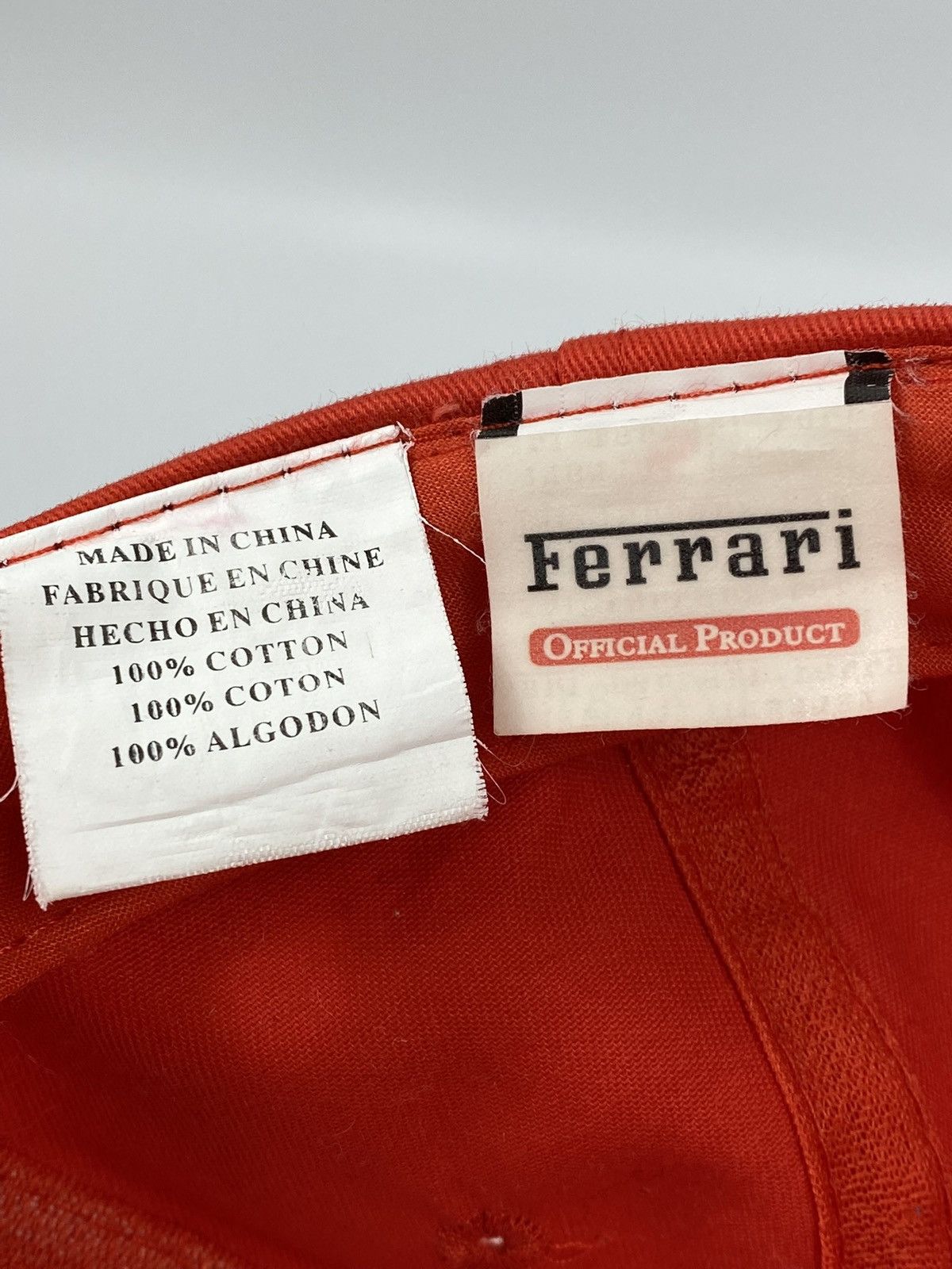 Ferrari 🔥LASTDROP🔥#40 00s Ferrari Gear Red Hat Vintage Cap Size ONE SIZE - 10 Thumbnail