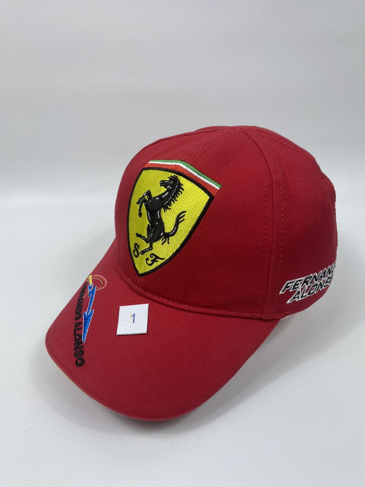 Ferrari 🔥LASTDROP🔥#1 Fernando Alonso Scuderia F-1 Cap Size ONE SIZE - 2 Thumbnail