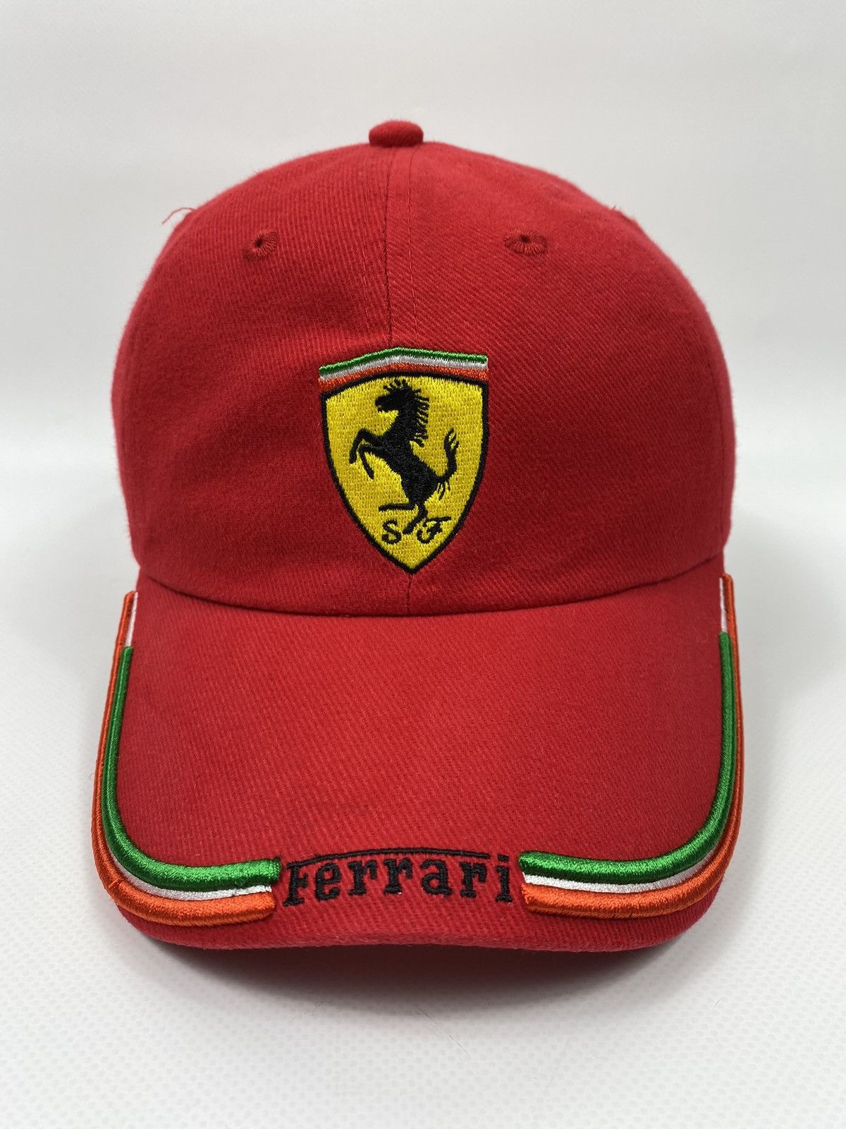 Ferrari 🔥LASTDROP🔥#29 Italian Flag Red Vintage Authentic Hat Cap Size ONE SIZE - 4 Thumbnail