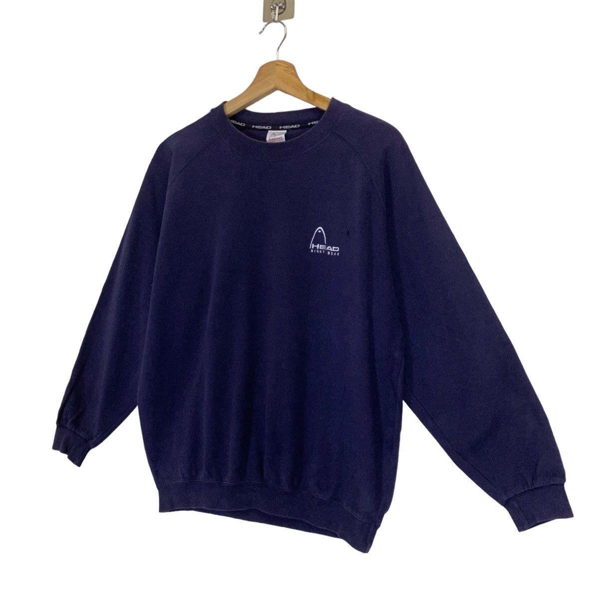 Japanese Brand Vintage Head Small Logo Crewneck Sweatshirt Size M Size US M / EU 48-50 / 2 - 3 Thumbnail