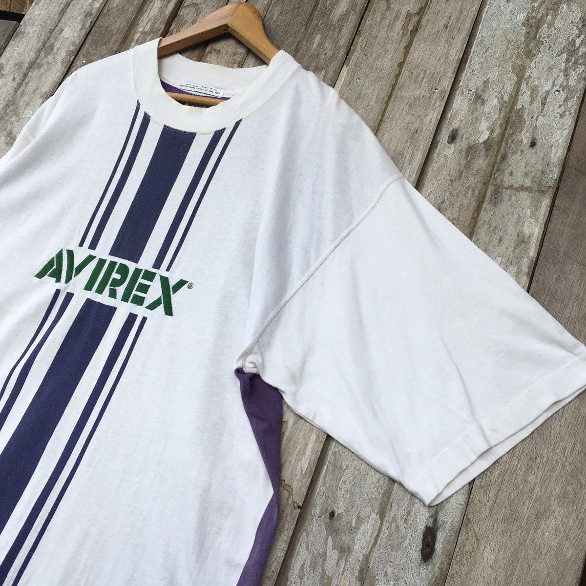 Avirex Thrashed Faded Vintage Avirex Embroidered ERD GRUNGE TEE Size US XL / EU 56 / 4 - 4 Thumbnail