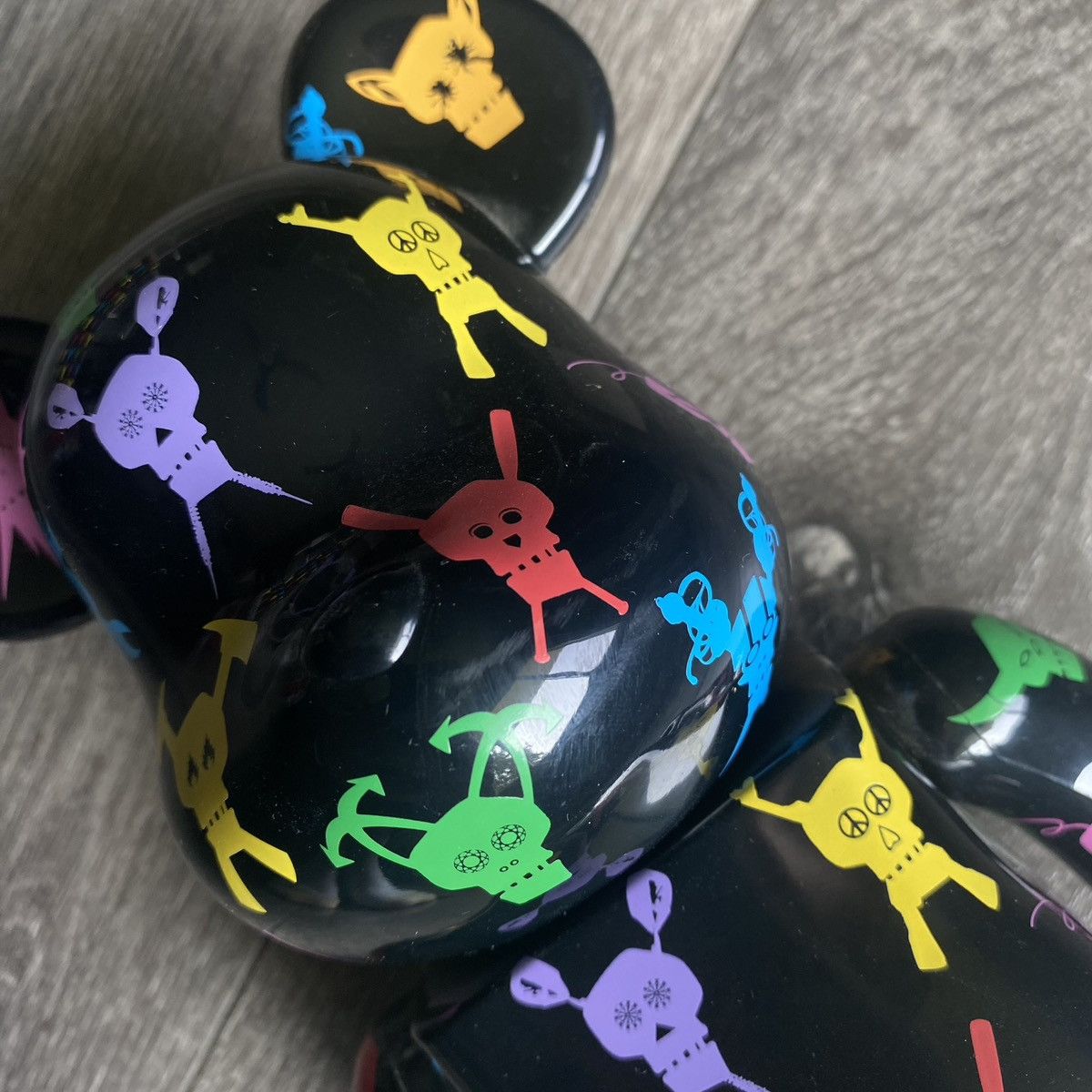 Stussy Stussy x Bearbrick x Futura Medicom 400% Skull Design Rare Size ONE SIZE - 6 Thumbnail