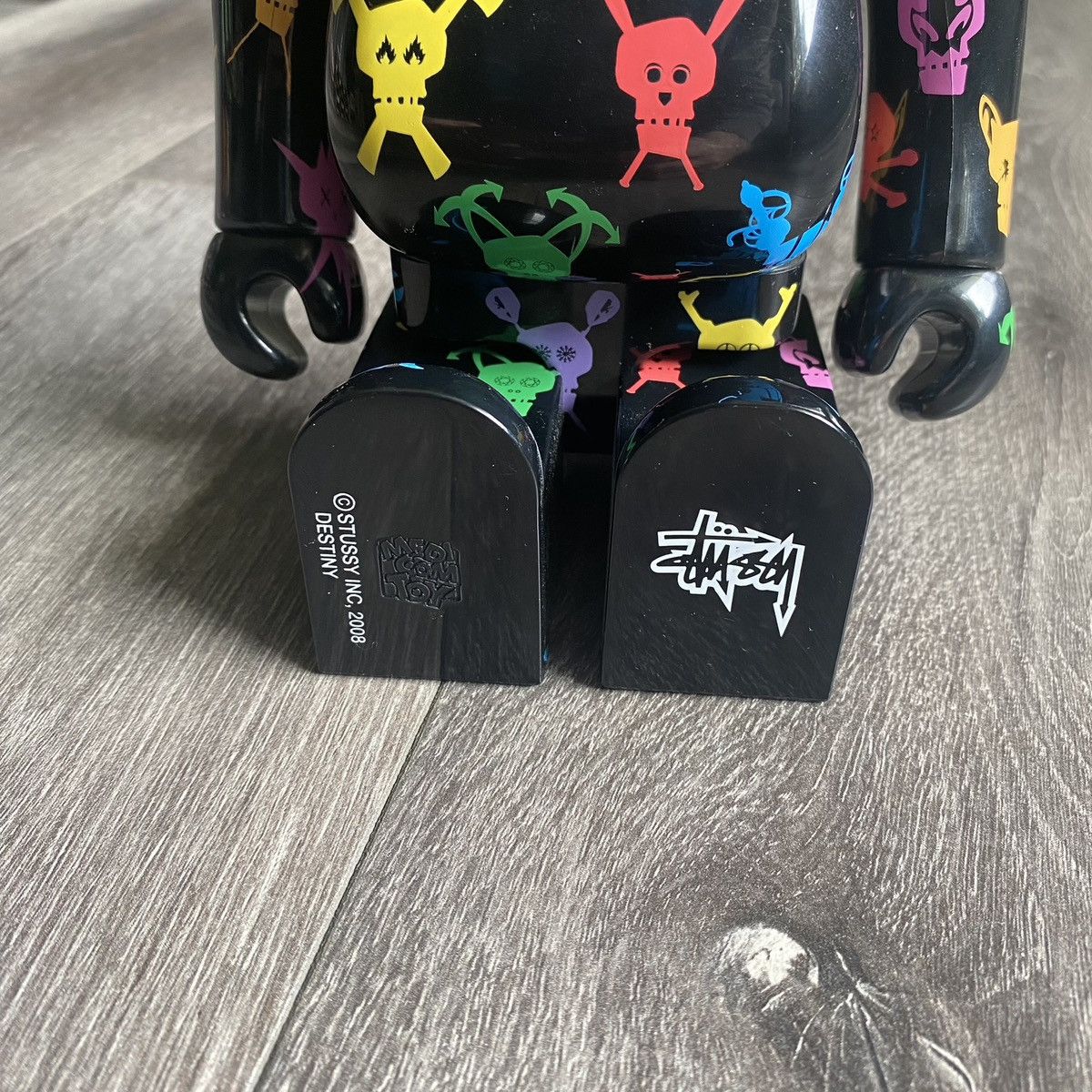 Stussy Stussy x Bearbrick x Futura Medicom 400% Skull Design Rare Size ONE SIZE - 11 Thumbnail