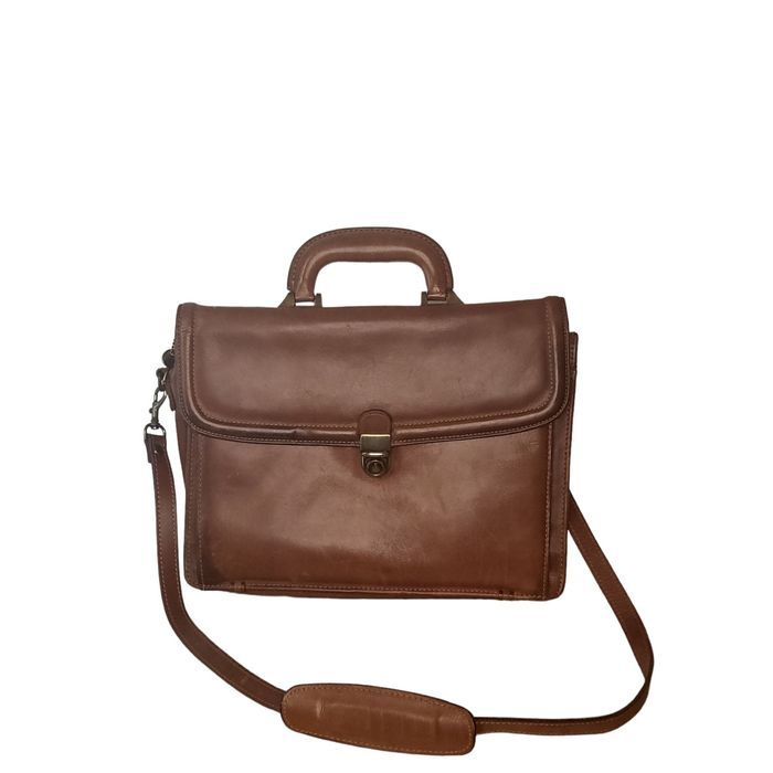 Vintage Wilson Leather Brown Briefcase Bag | Grailed