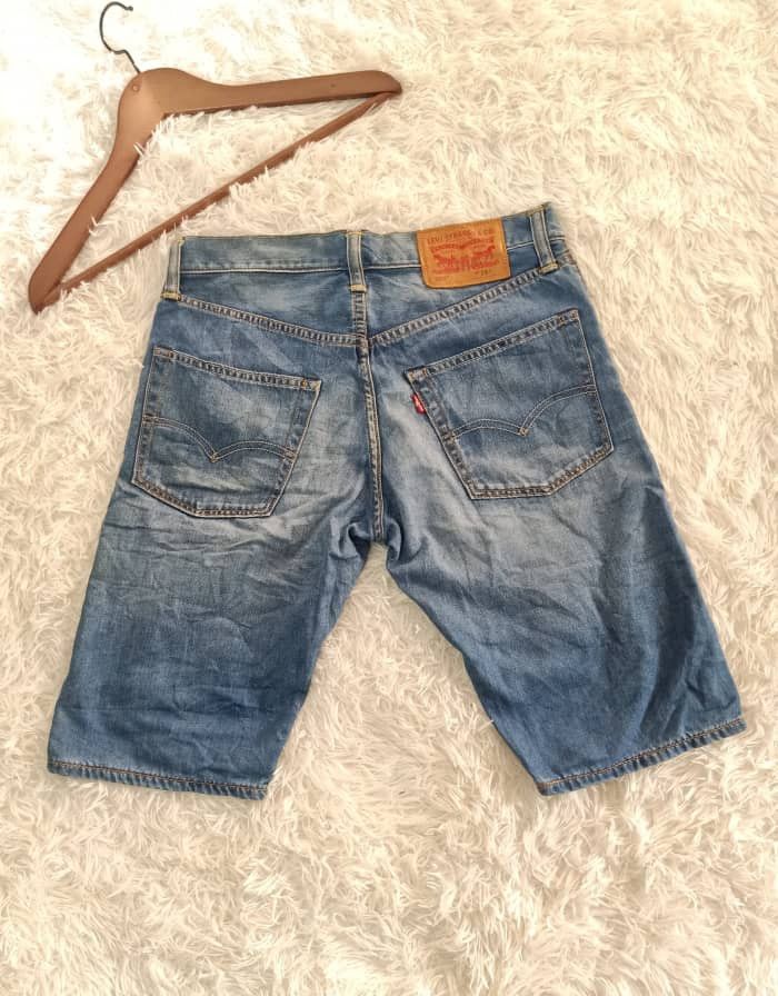 Levi's × Vintage VINTAGE LEVI'S 502 BLUE WASH DISTRESSED SHORT DENIM Size US 30 / EU 46 - 1 Thumbnail