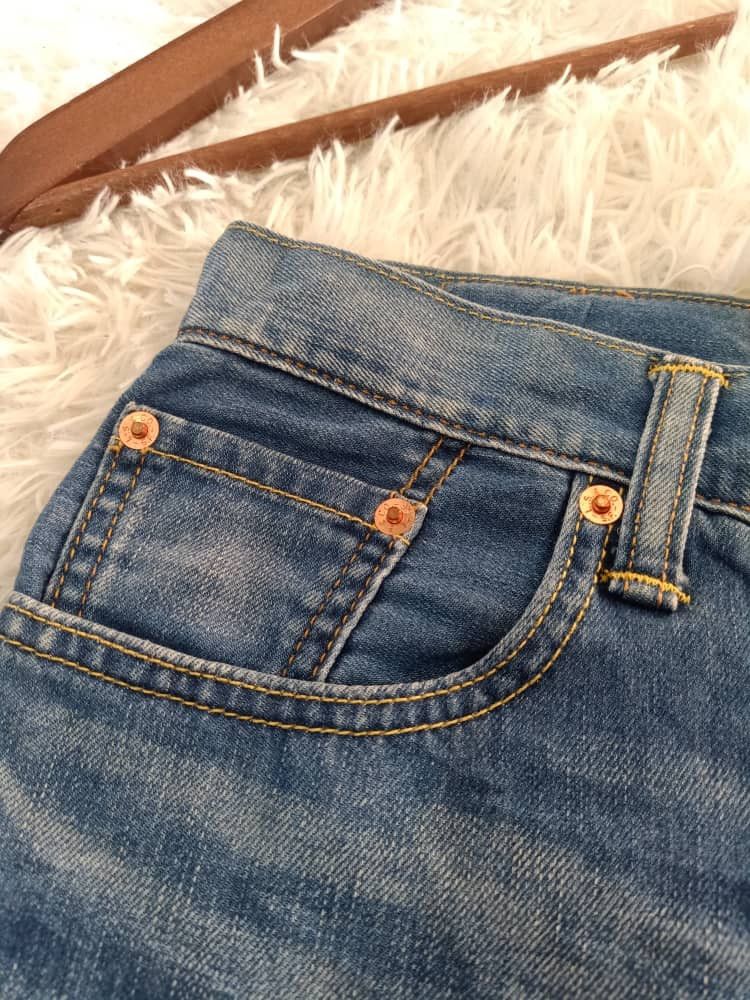 Levi's × Vintage VINTAGE LEVI'S 502 BLUE WASH DISTRESSED SHORT DENIM Size US 30 / EU 46 - 4 Thumbnail