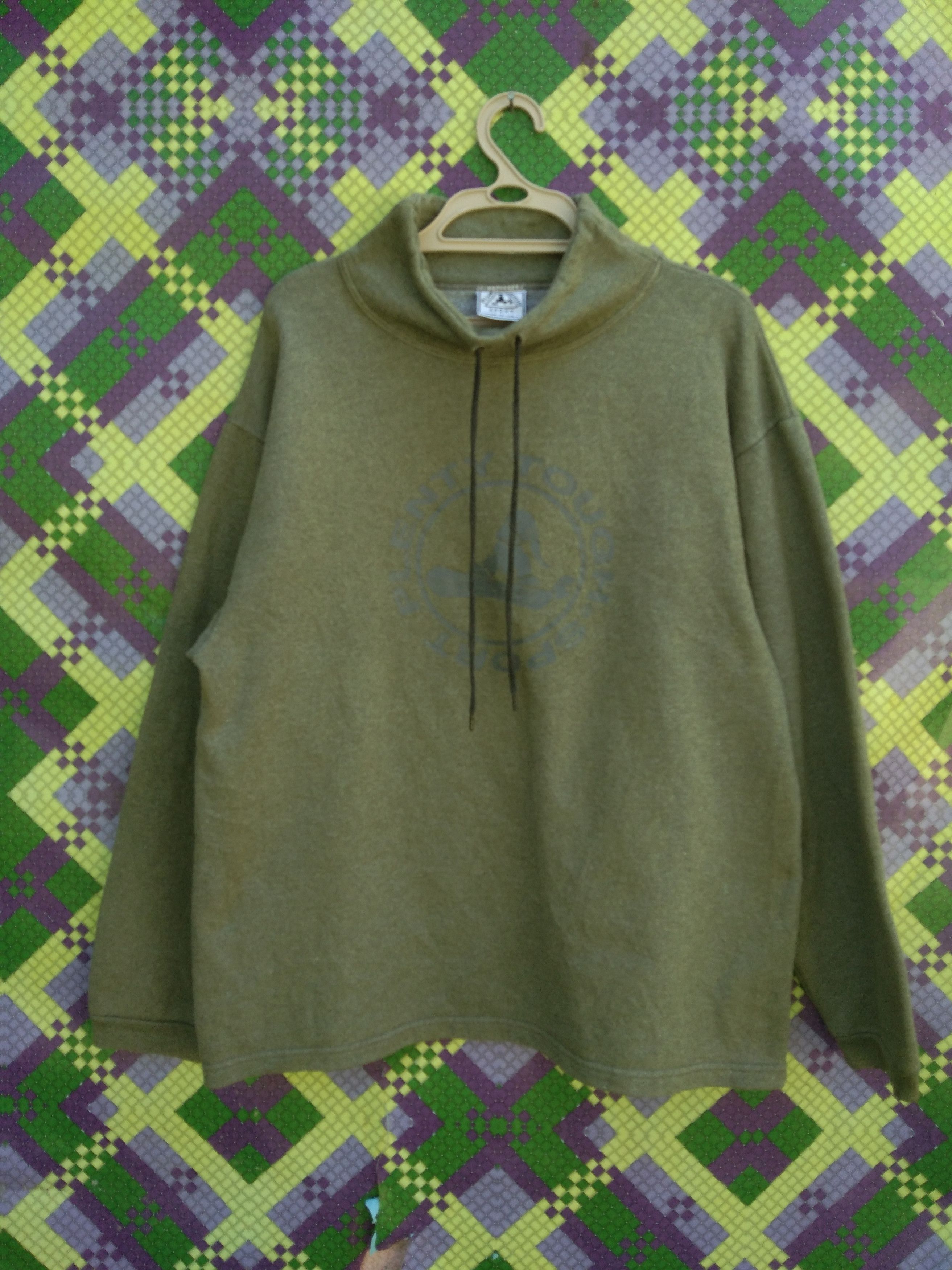 image of Made In USA x Skategang Vintage Plenty Tough Sport Turtleneck Sweatshirt, Men's (Size Large)