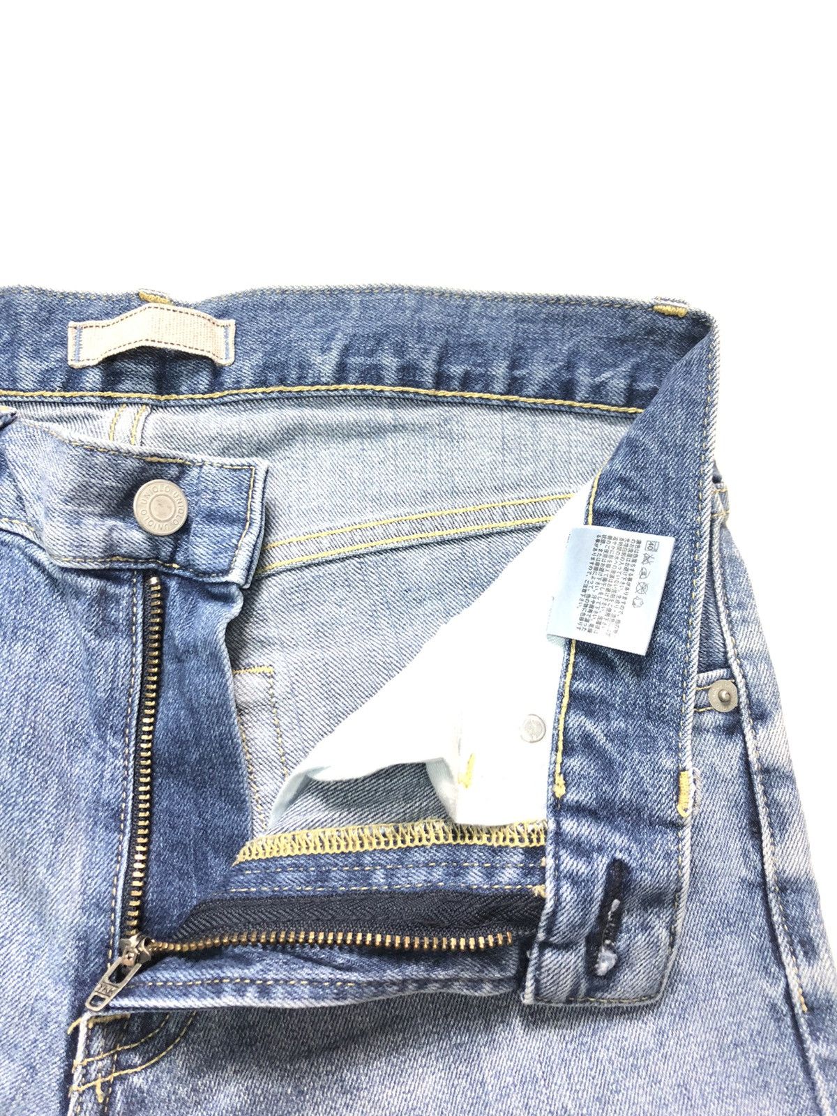Uniqlo × Vintage VINTAGE UNIQLO SELVEDGE SLIM STRAIGHT BLUE WASH DENIM Size US 28 / EU 44 - 6 Thumbnail