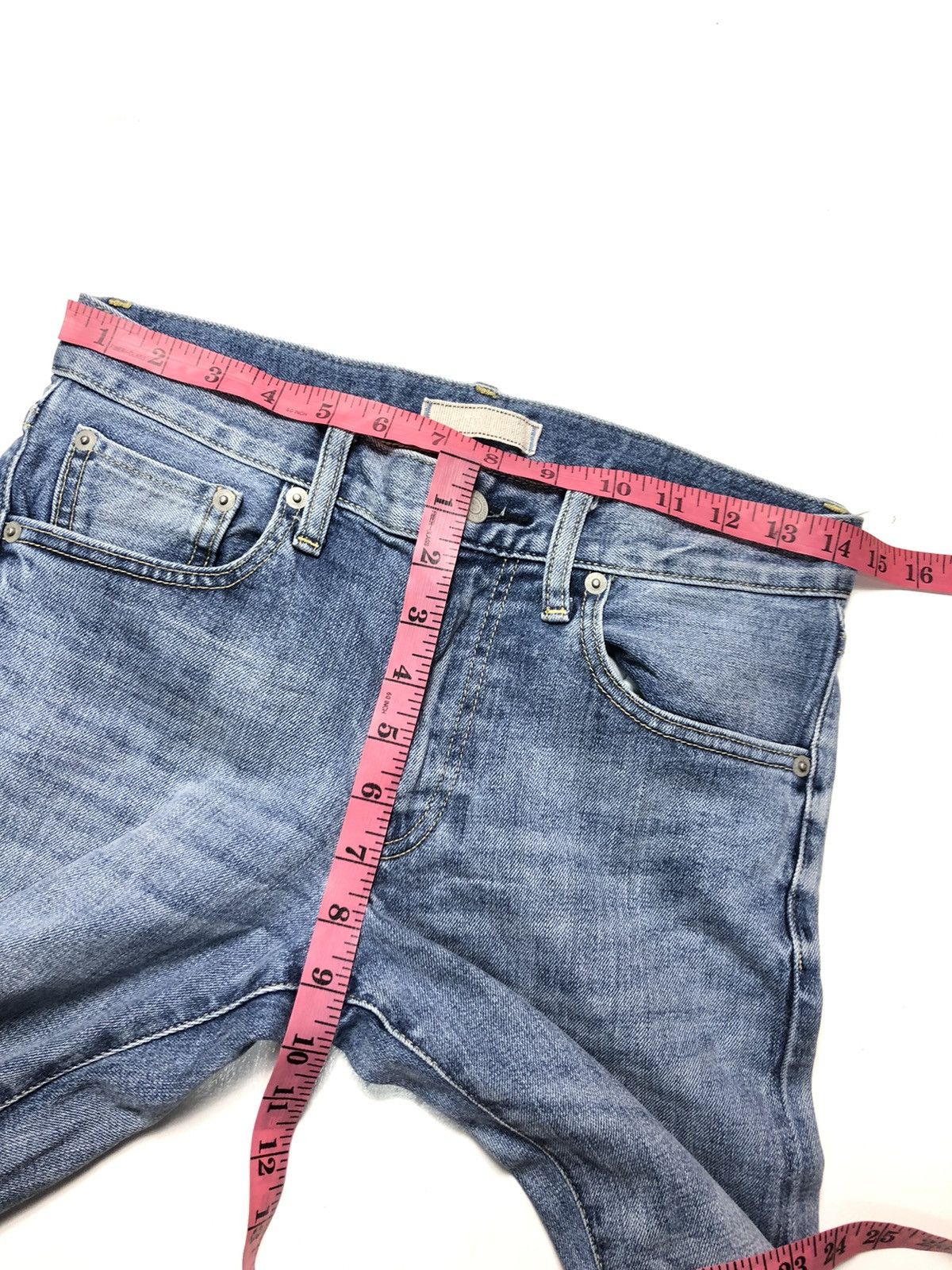 Uniqlo × Vintage VINTAGE UNIQLO SELVEDGE SLIM STRAIGHT BLUE WASH DENIM Size US 28 / EU 44 - 14 Thumbnail
