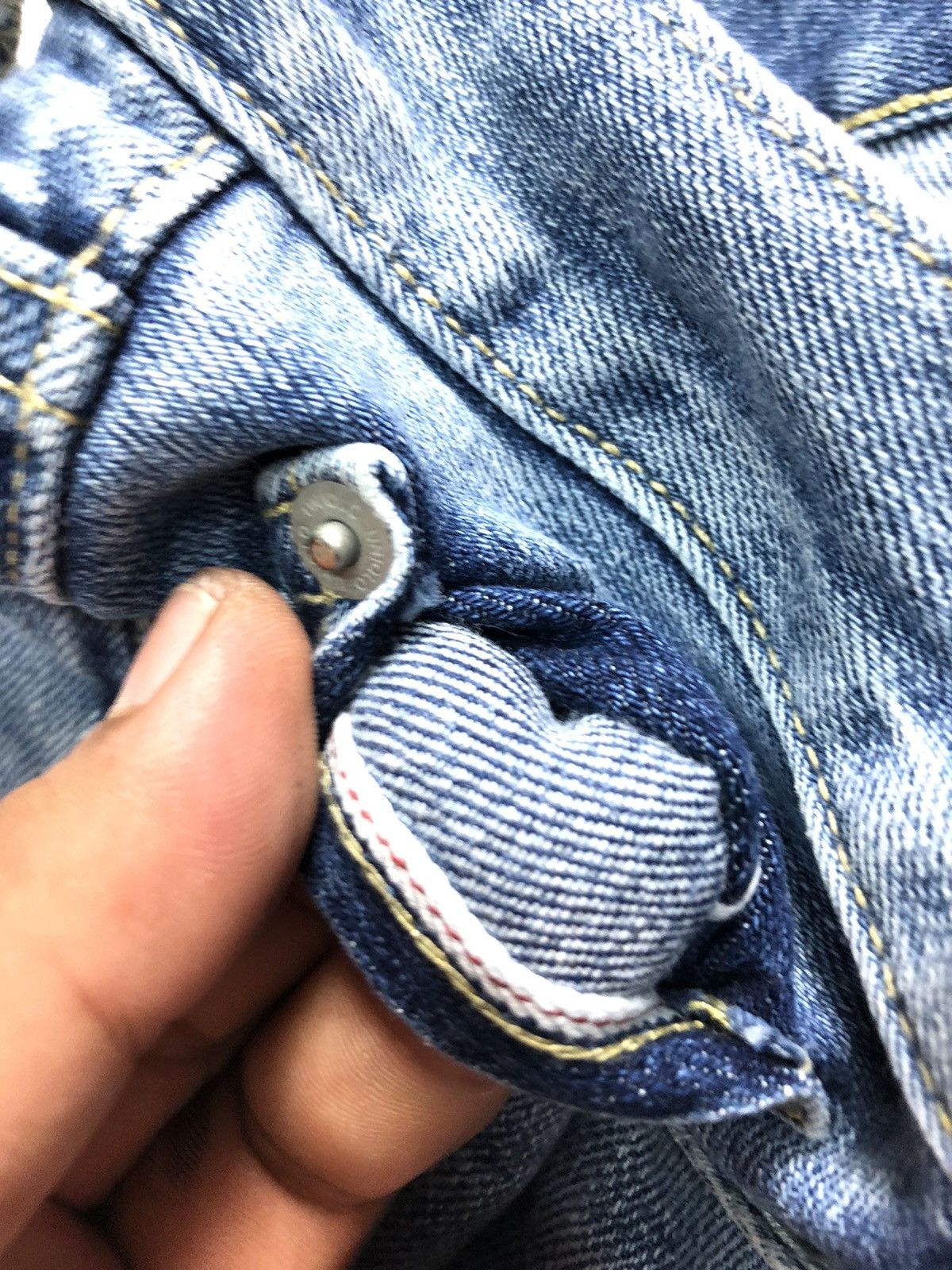 Uniqlo × Vintage VINTAGE UNIQLO SELVEDGE SLIM STRAIGHT BLUE WASH DENIM Size US 28 / EU 44 - 4 Thumbnail