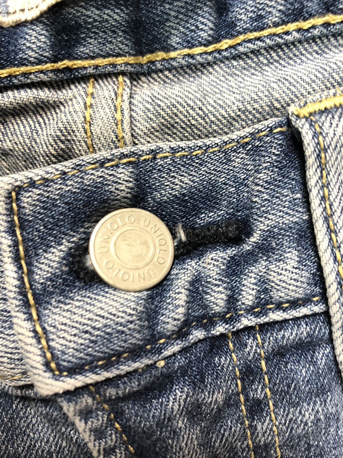 Uniqlo × Vintage VINTAGE UNIQLO SELVEDGE SLIM STRAIGHT BLUE WASH DENIM Size US 28 / EU 44 - 5 Thumbnail