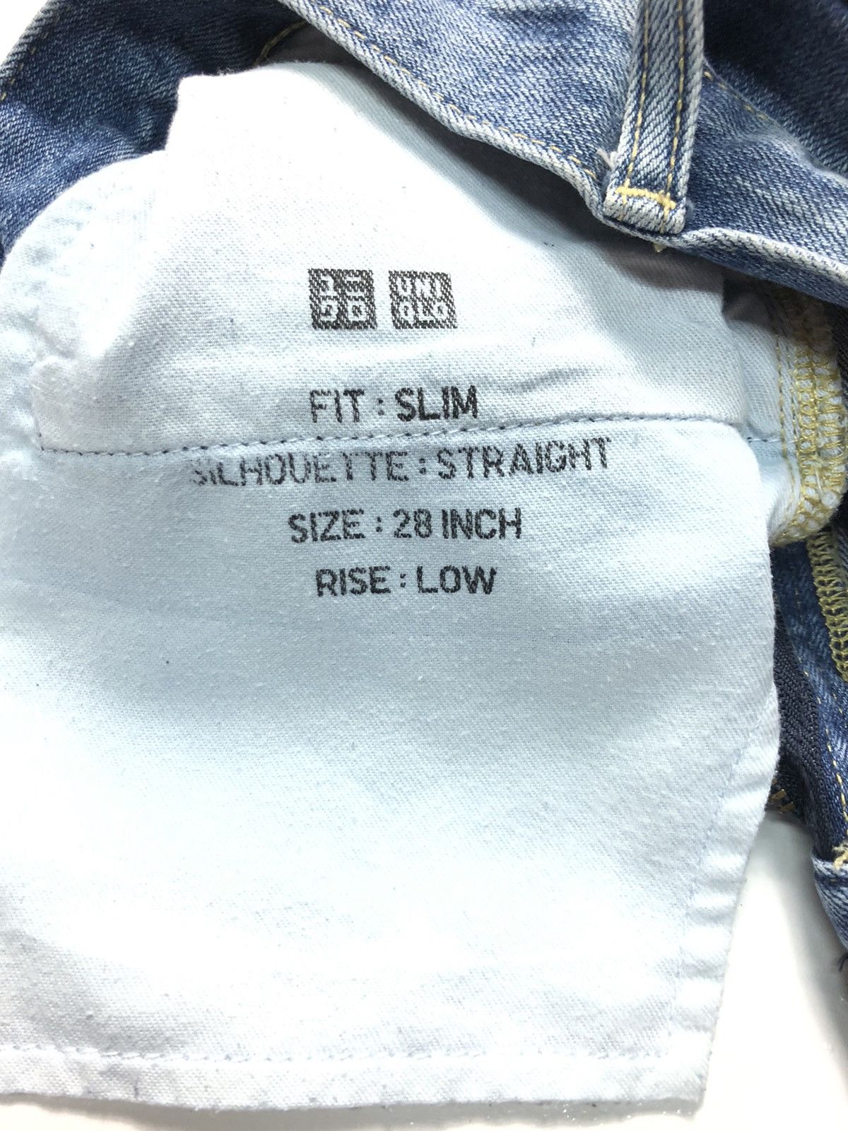 Uniqlo × Vintage VINTAGE UNIQLO SELVEDGE SLIM STRAIGHT BLUE WASH DENIM Size US 28 / EU 44 - 9 Thumbnail