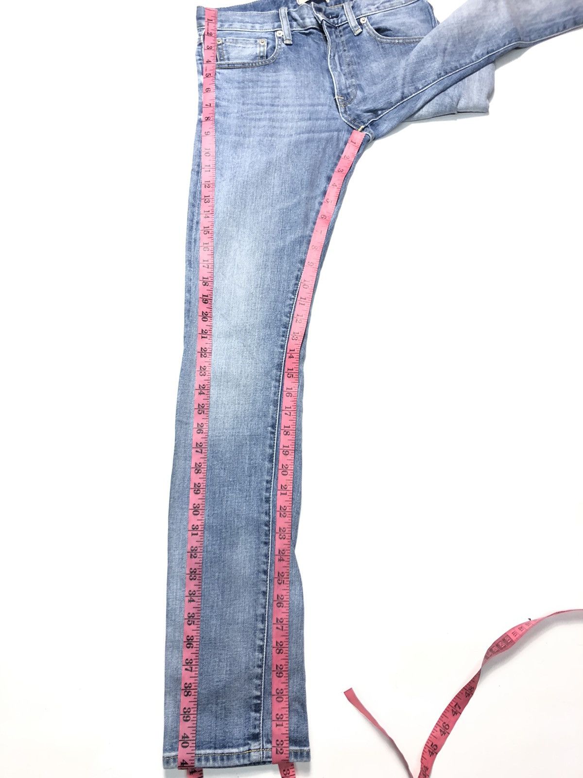 Uniqlo × Vintage VINTAGE UNIQLO SELVEDGE SLIM STRAIGHT BLUE WASH DENIM Size US 28 / EU 44 - 15 Thumbnail
