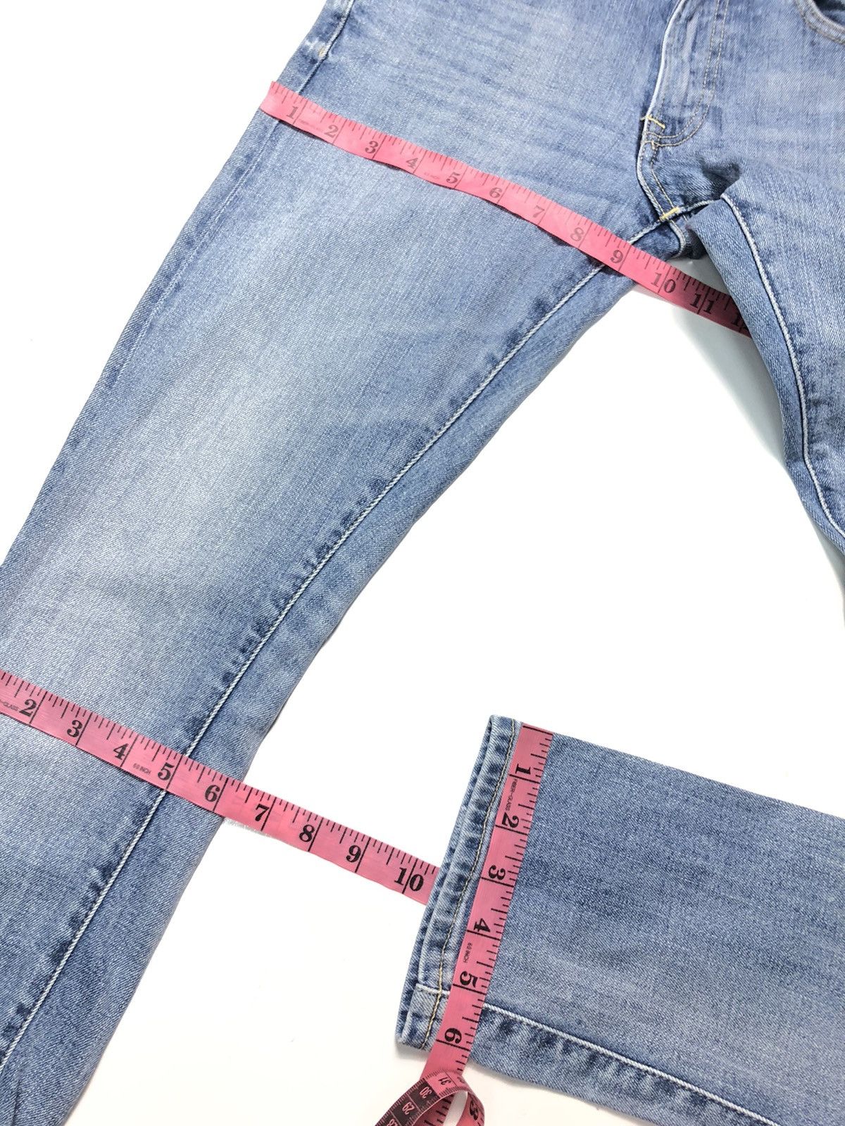 Uniqlo × Vintage VINTAGE UNIQLO SELVEDGE SLIM STRAIGHT BLUE WASH DENIM Size US 28 / EU 44 - 16 Thumbnail