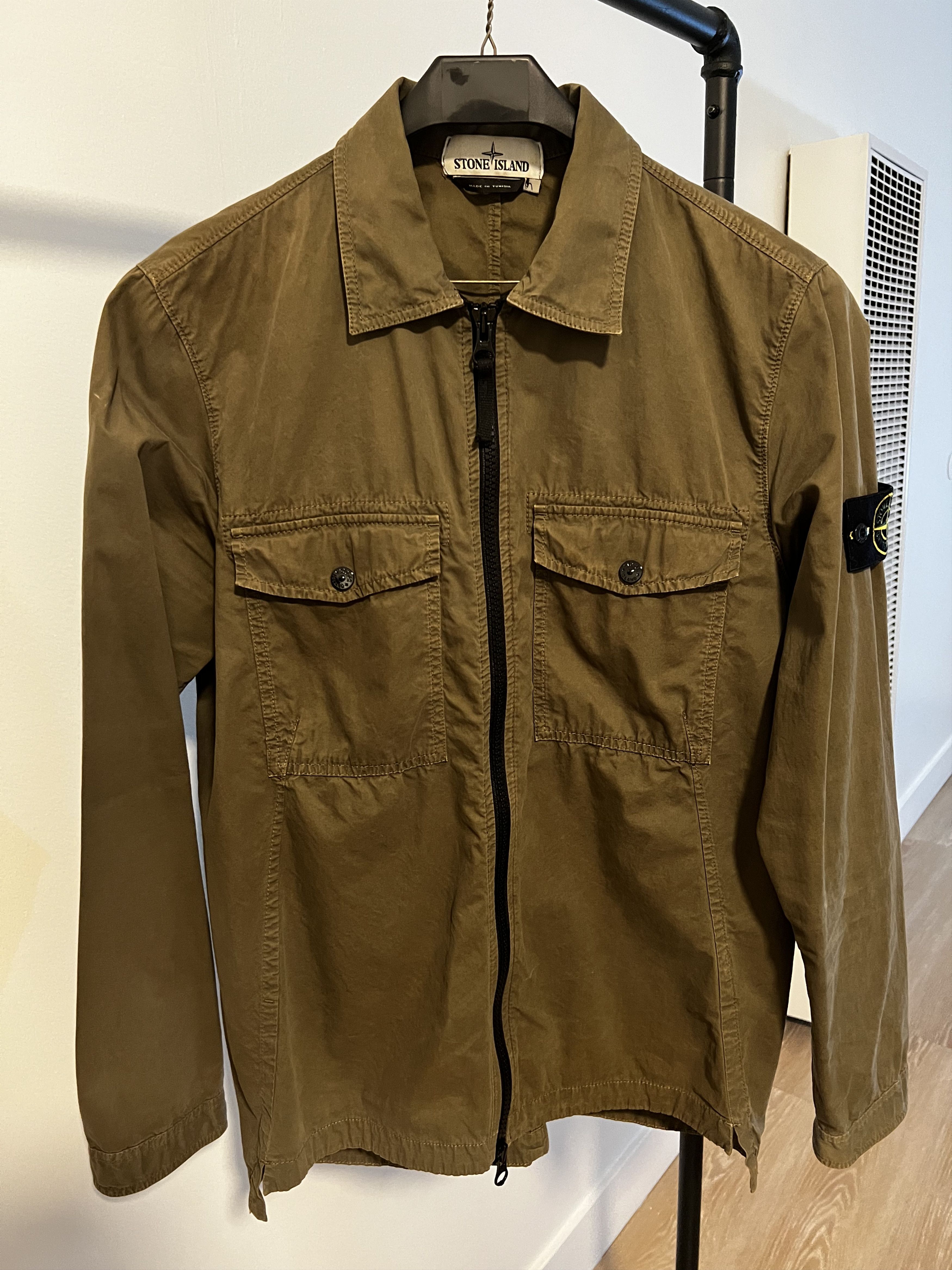 Stone island old effect overshirt deals