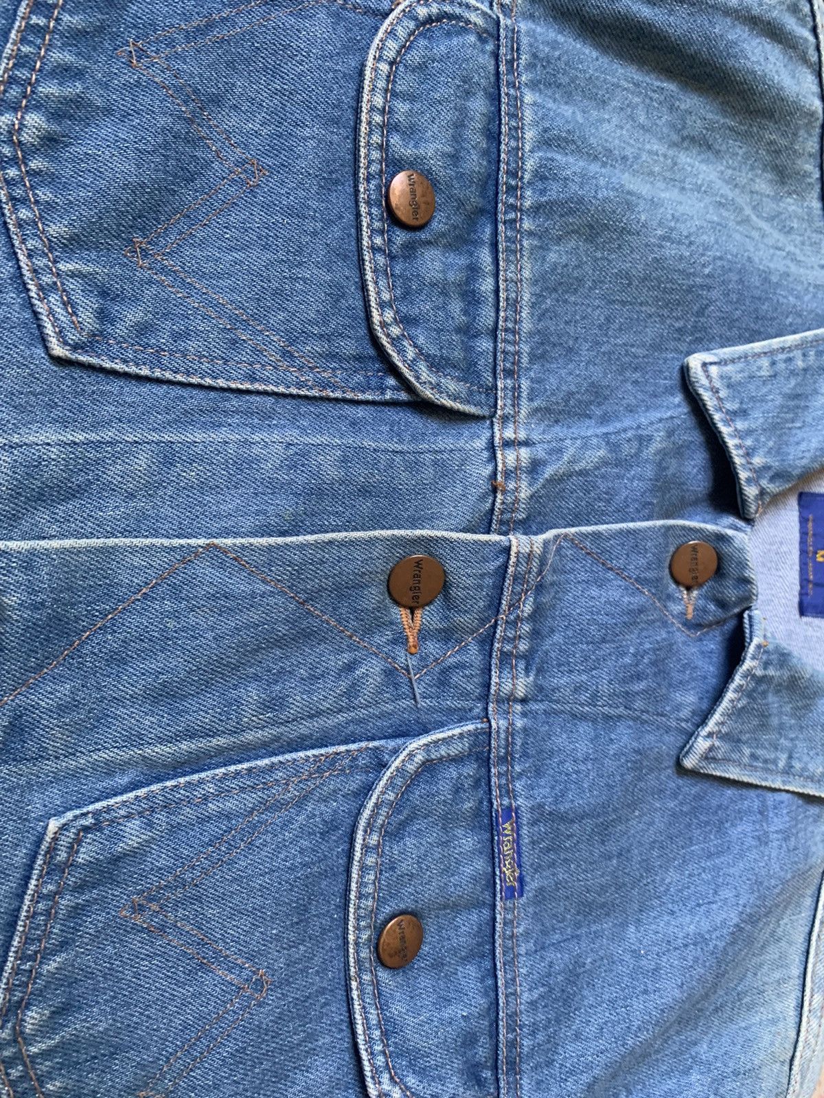 Vintage × Wrangler VINTAGE WRANGLER WESTERN DENIM JACKET RARE Size US M / EU 48-50 / 2 - 6 Thumbnail