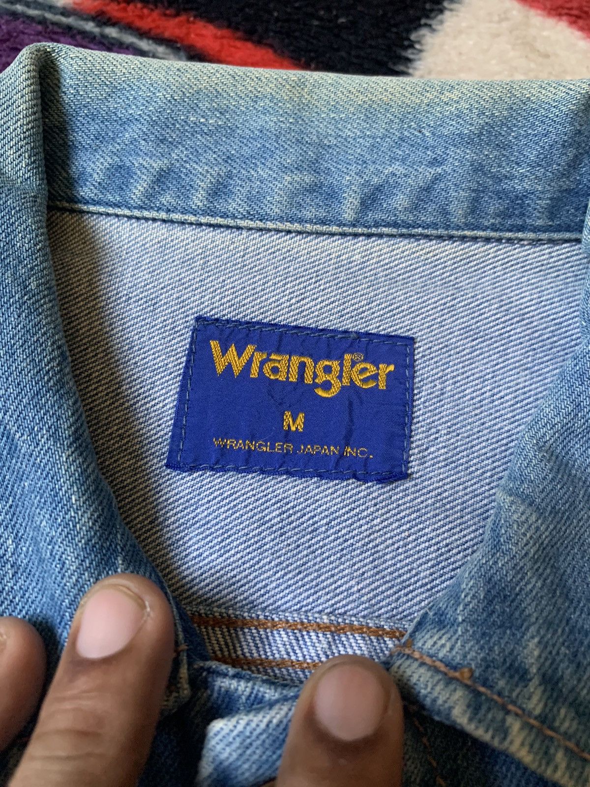 Vintage × Wrangler VINTAGE WRANGLER WESTERN DENIM JACKET RARE Size US M / EU 48-50 / 2 - 12 Thumbnail