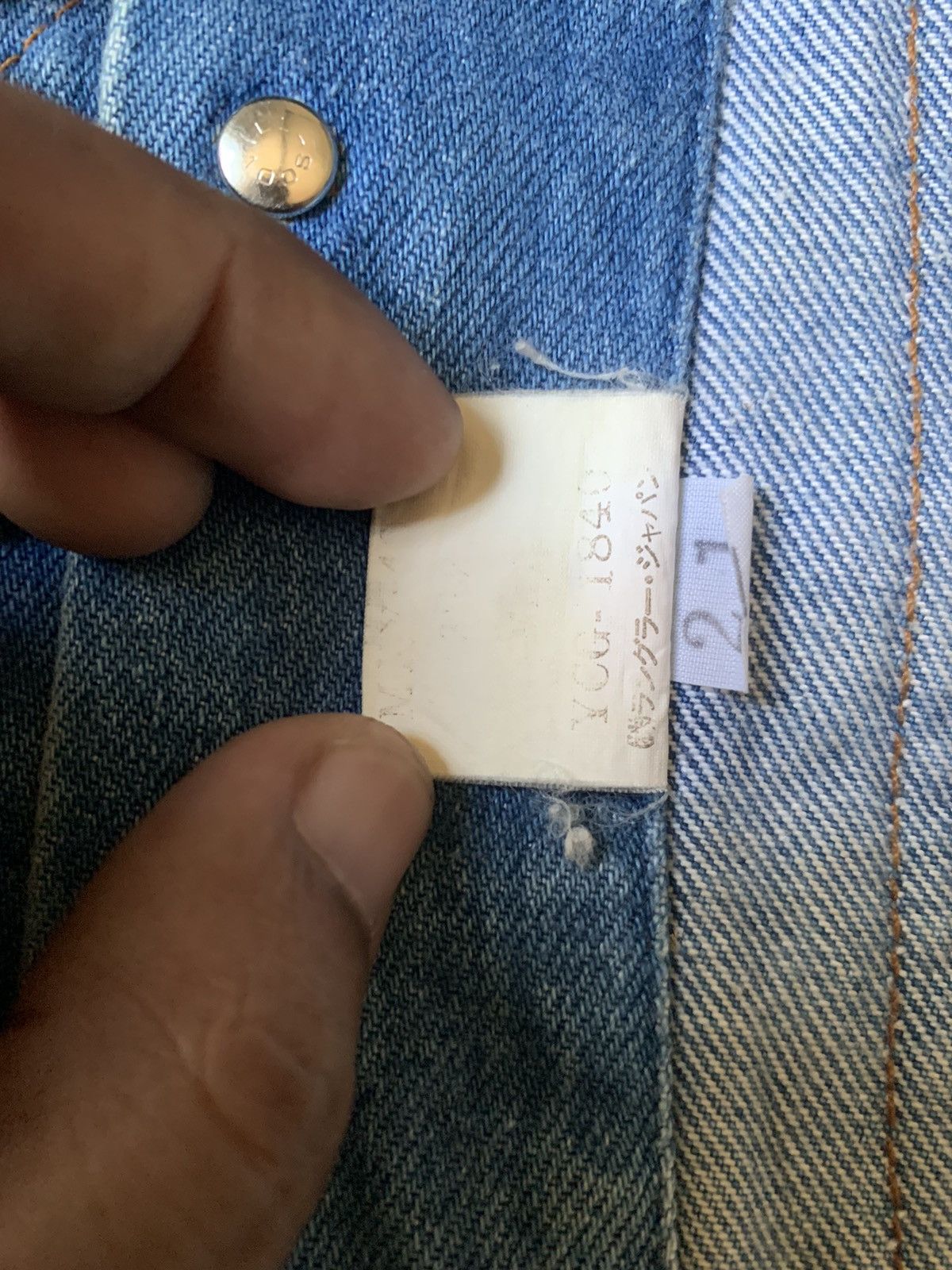 Vintage × Wrangler VINTAGE WRANGLER WESTERN DENIM JACKET RARE Size US M / EU 48-50 / 2 - 14 Thumbnail