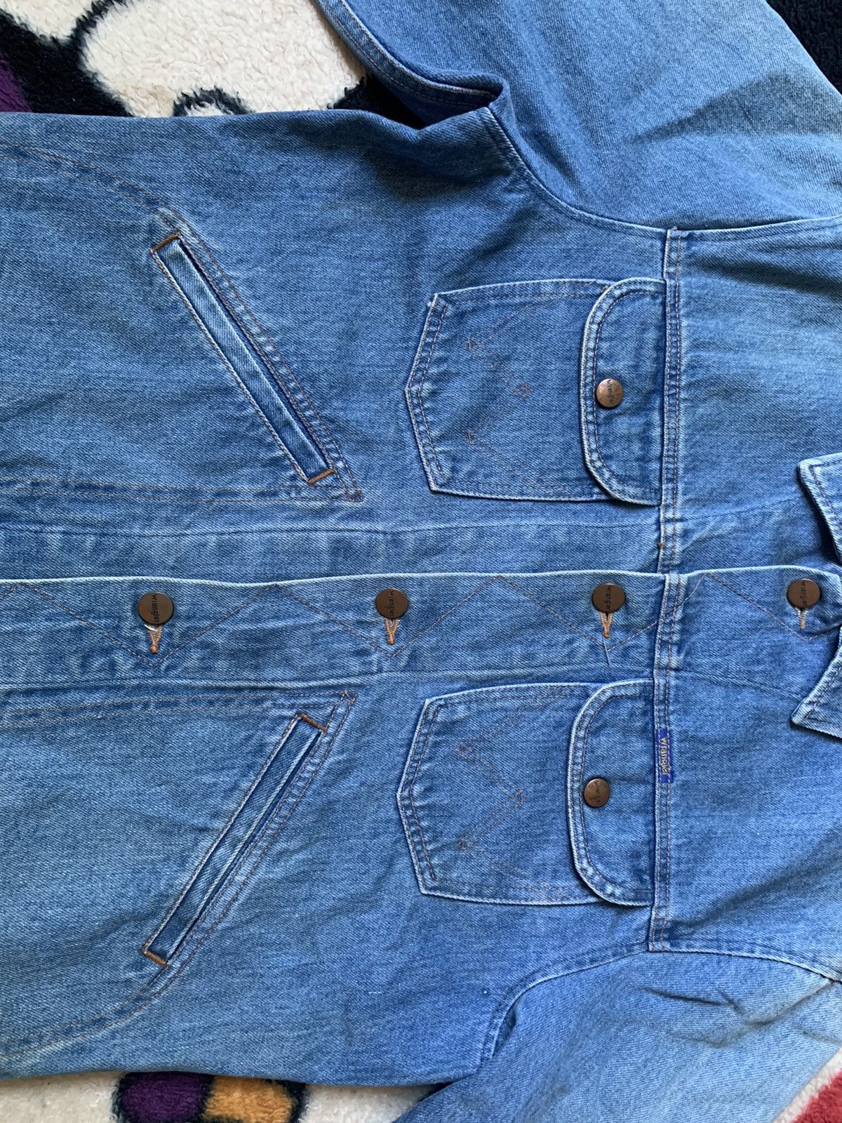 Vintage × Wrangler VINTAGE WRANGLER WESTERN DENIM JACKET RARE Size US M / EU 48-50 / 2 - 5 Thumbnail