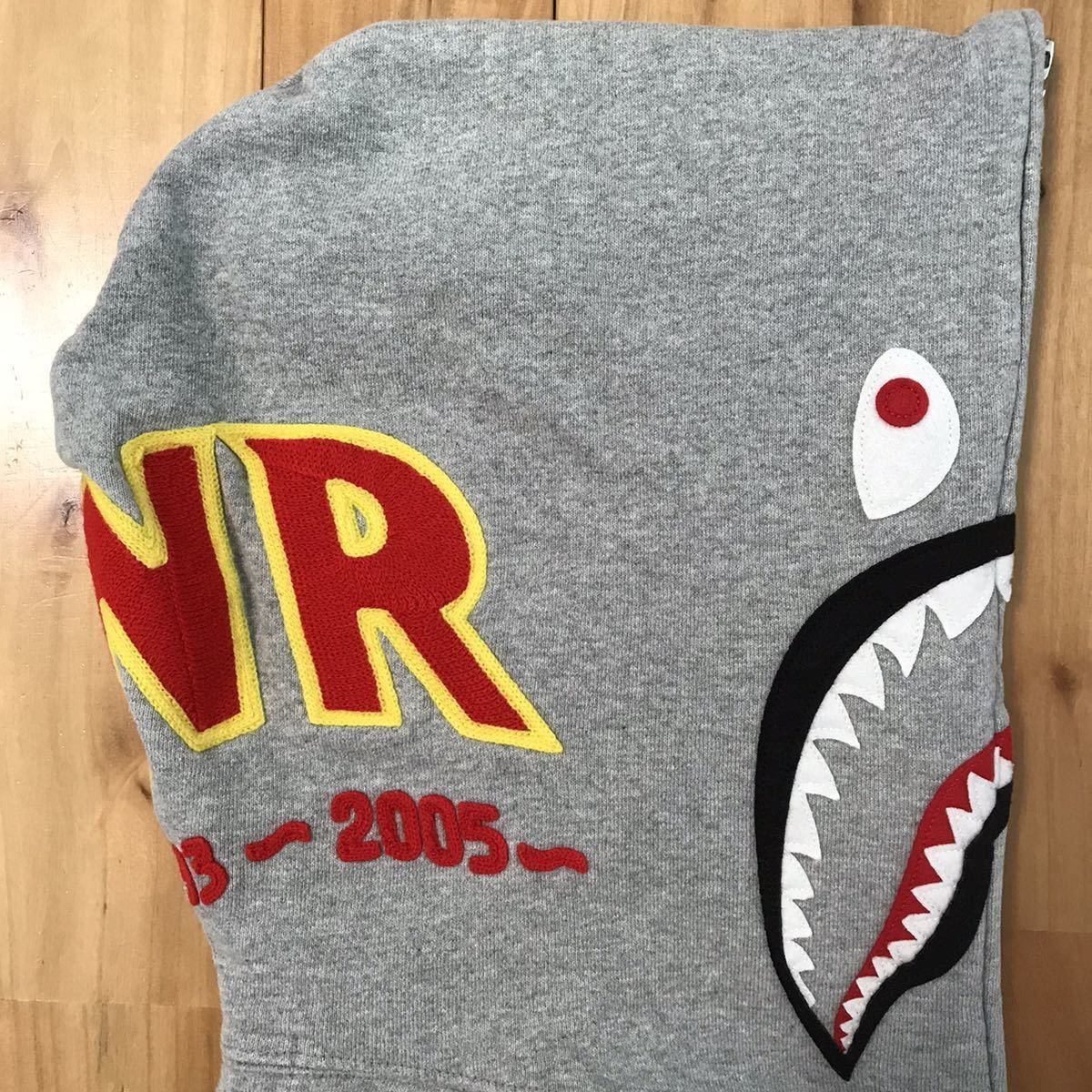 Bape BAPE Shark full zip hoodie Vest Gray PONR Size US S / EU 44-46 / 1 - 4 Thumbnail