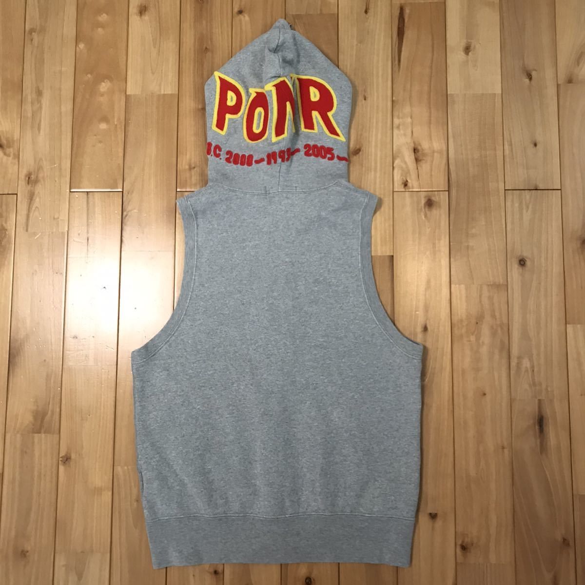 Bape BAPE Shark full zip hoodie Vest Gray PONR Size US S / EU 44-46 / 1 - 2 Thumbnail
