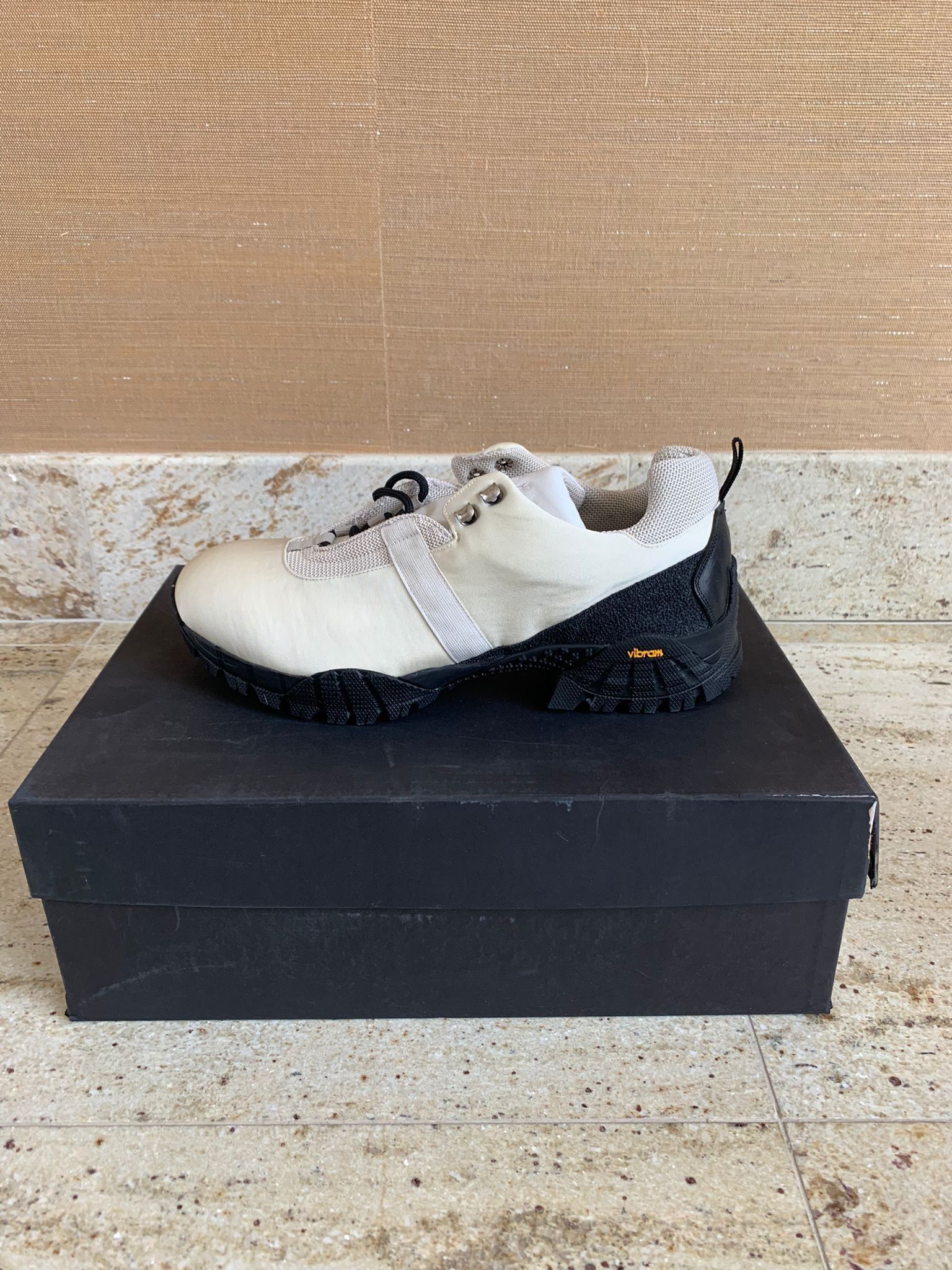 Alyx Gray Leather Slippers