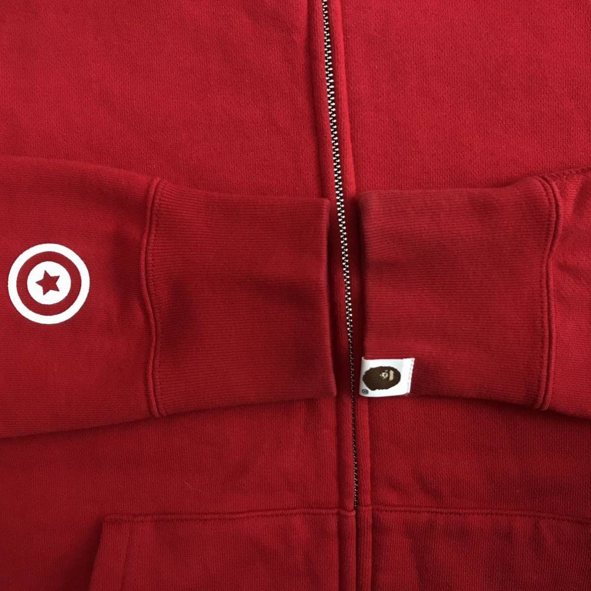 Bape BAPE American Shark full zip hoodie Red Size US S / EU 44-46 / 1 - 6 Thumbnail