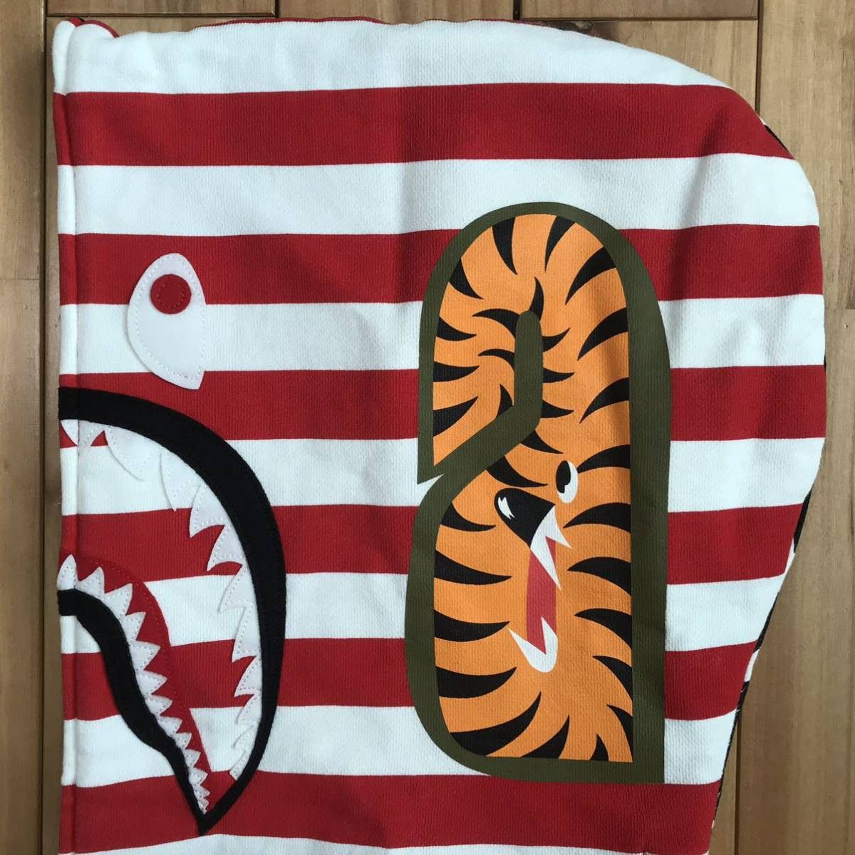 Bape BAPE American Shark full zip hoodie Red Size US S / EU 44-46 / 1 - 4 Thumbnail