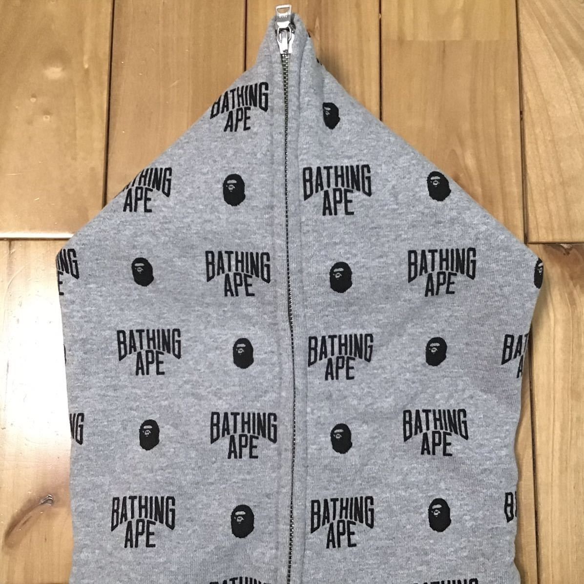 Bape BAPE Monogram BAPE logo full zip hoodie gray Size US M / EU 48-50 / 2 - 3 Thumbnail