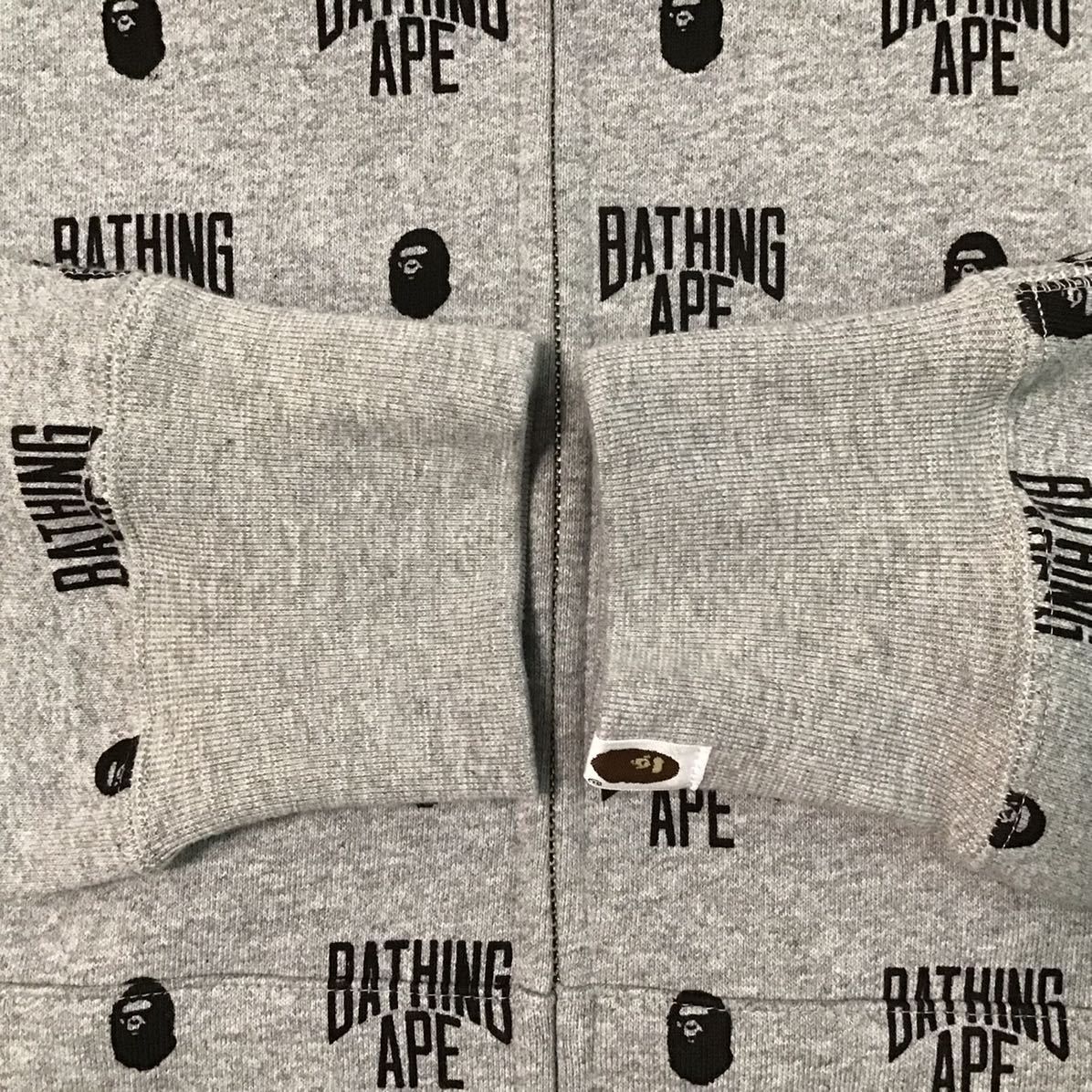 Bape BAPE Monogram BAPE logo full zip hoodie gray Size US M / EU 48-50 / 2 - 4 Thumbnail