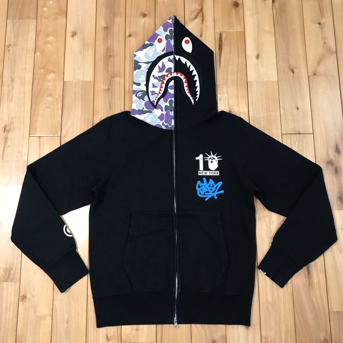 Bape 2015 stash × BAPE NYC Shark full zip Hoodie Size US S / EU 44-46 / 1 - 2 Thumbnail