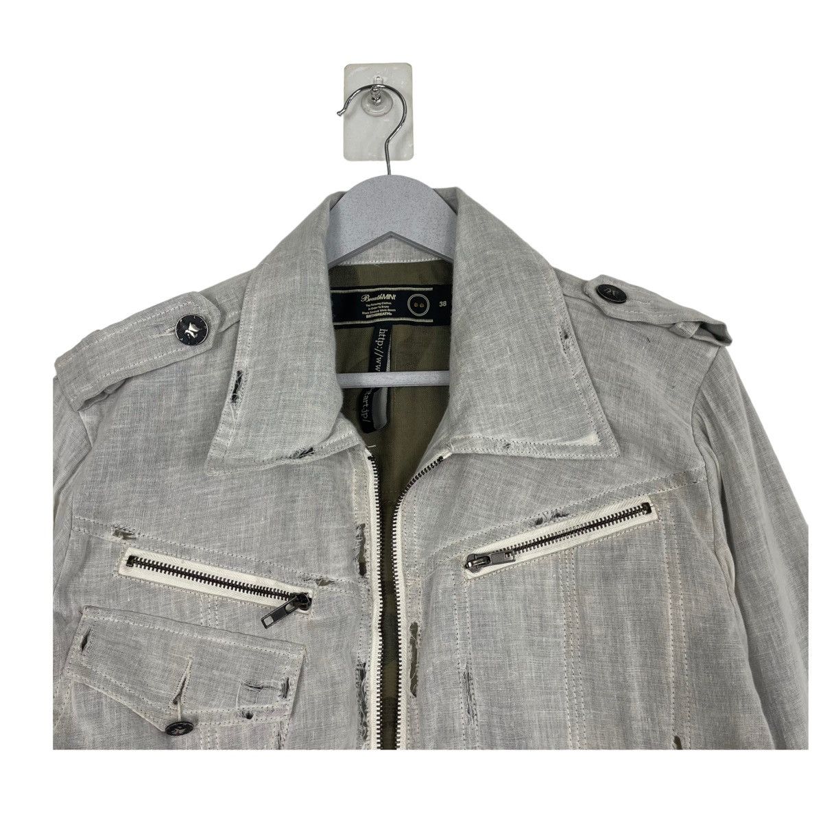 Japanese Brand 💥BRTHBREATH BY NUMBERNINE BIKER JACKET Size US M / EU 48-50 / 2 - 4 Thumbnail