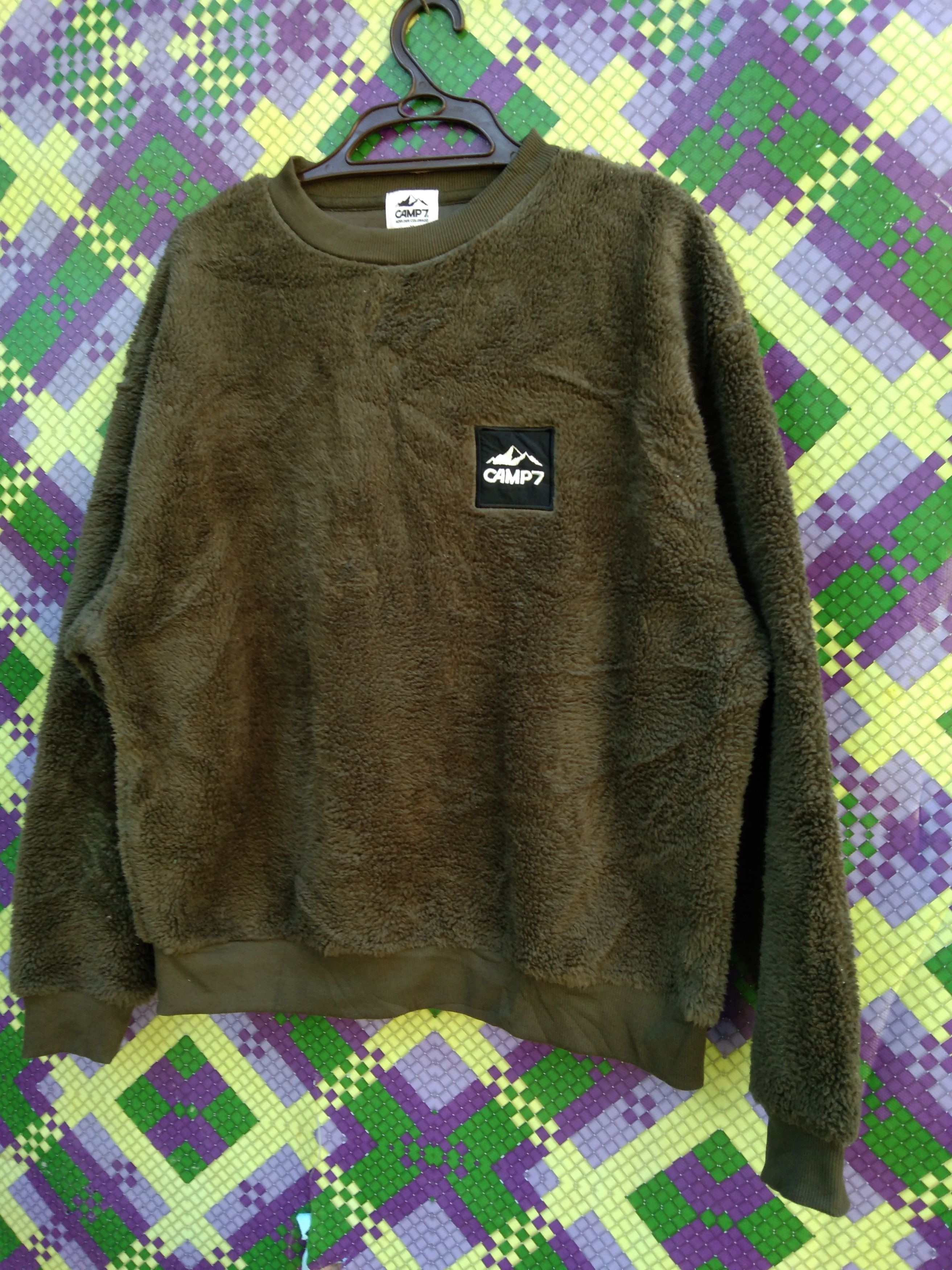 Japanese Brand CAMP 7 FLUFFY YARN LINED FLEECE SWEATSHIRT Size US M / EU 48-50 / 2 - 6 Thumbnail