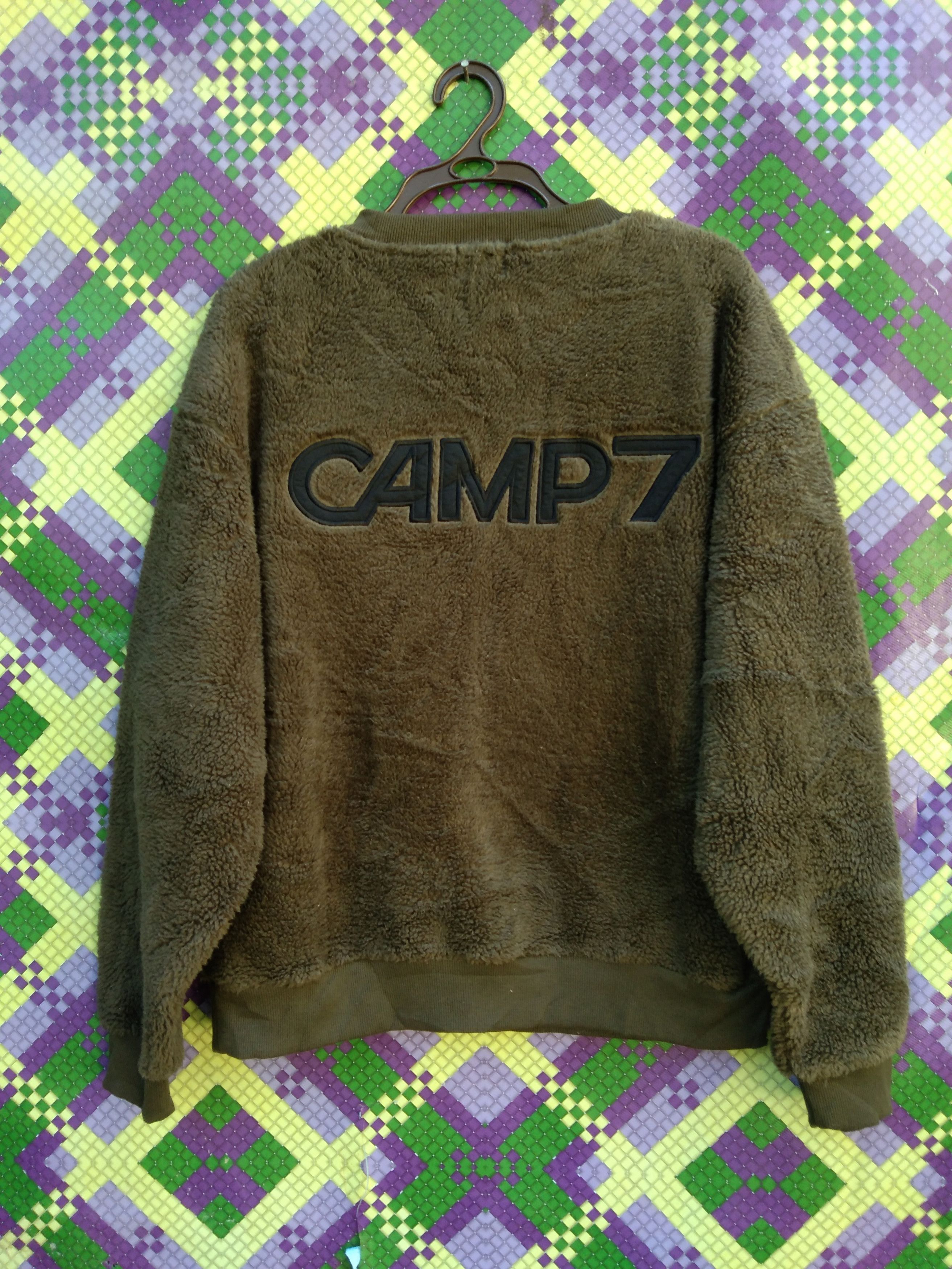 Japanese Brand CAMP 7 FLUFFY YARN LINED FLEECE SWEATSHIRT Size US M / EU 48-50 / 2 - 1 Thumbnail