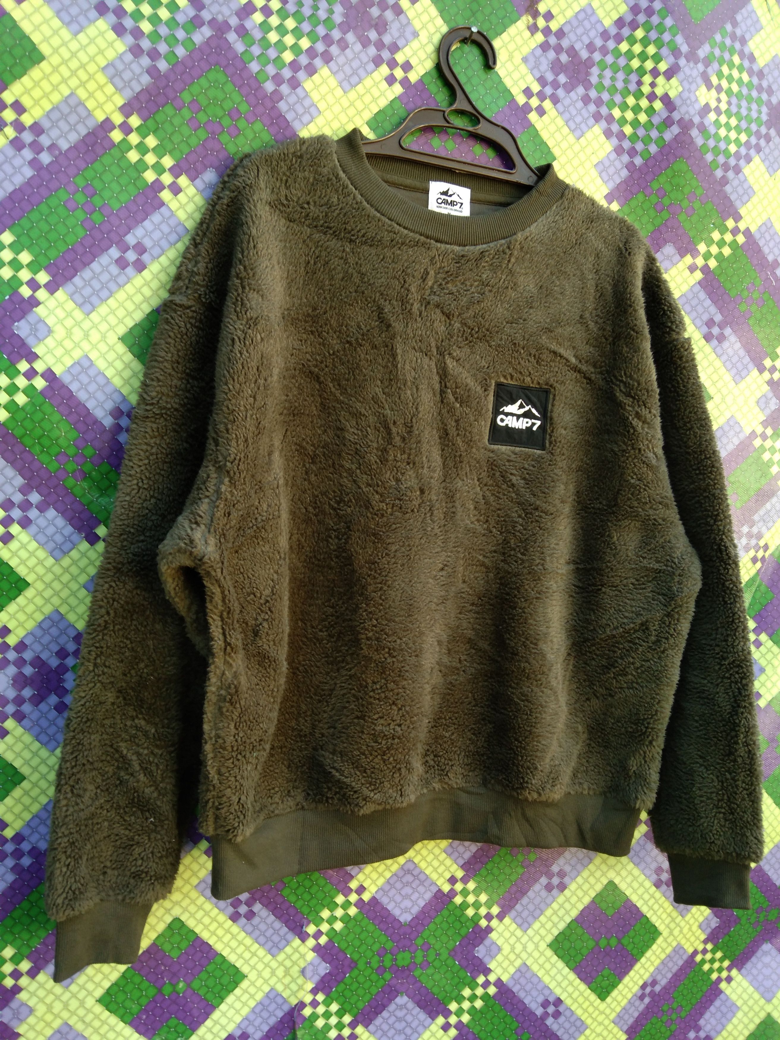 Japanese Brand CAMP 7 FLUFFY YARN LINED FLEECE SWEATSHIRT Size US M / EU 48-50 / 2 - 5 Thumbnail