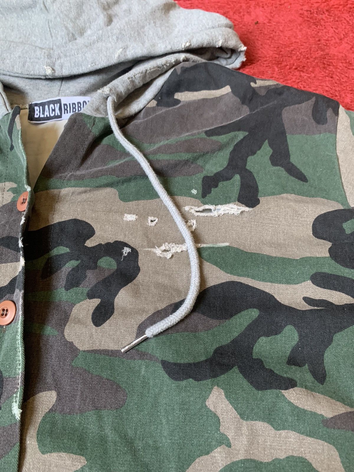 Japanese Brand × Seditionaries NWA DISTRESSED CAMO HOODIE RARE DESIGN Size US XL / EU 56 / 4 - 8 Thumbnail