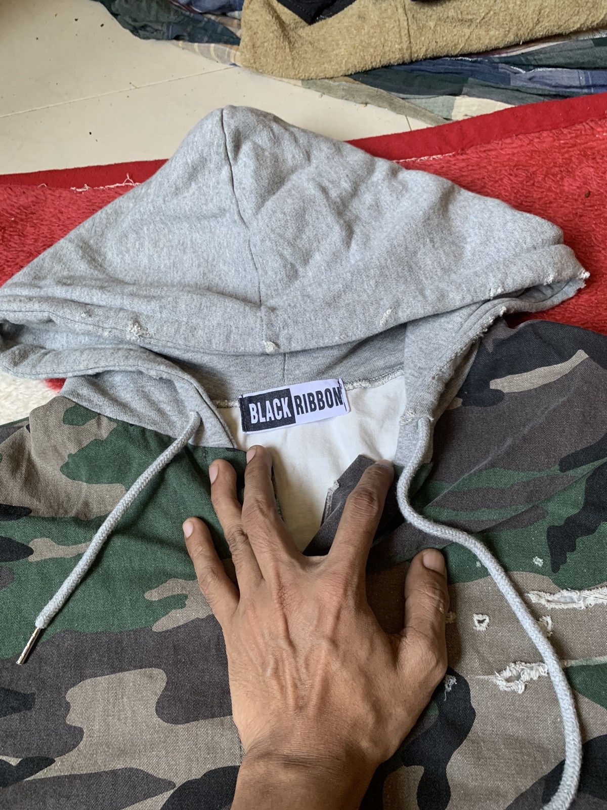 Japanese Brand × Seditionaries NWA DISTRESSED CAMO HOODIE RARE DESIGN Size US XL / EU 56 / 4 - 11 Thumbnail
